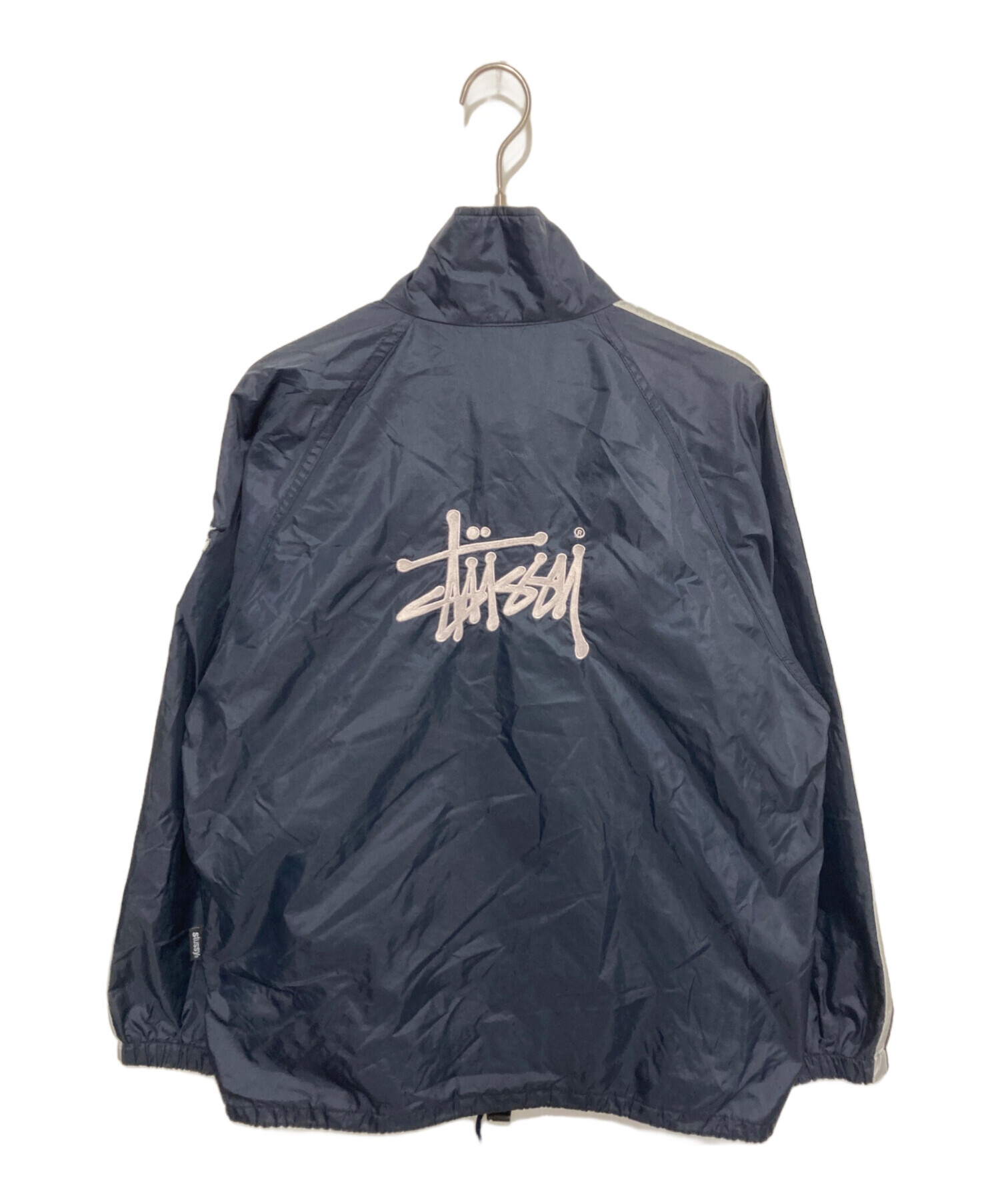 1*3様 Stussy ナイロンジャケット ネイビー　上下 中古・古着通販】stussy sport (ステューシー スポーツ) ロゴ刺繍