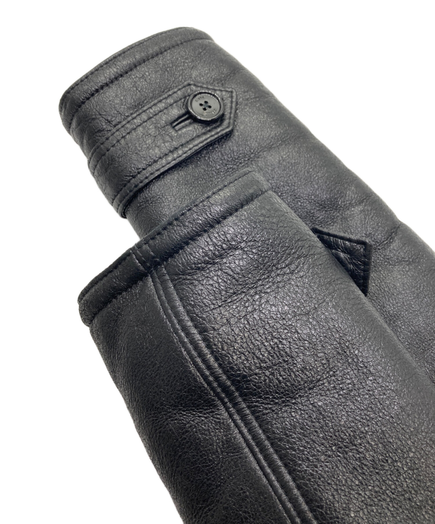 中古・古着通販】CELINE (セリーヌ) ムートンコート ブラック サイズ