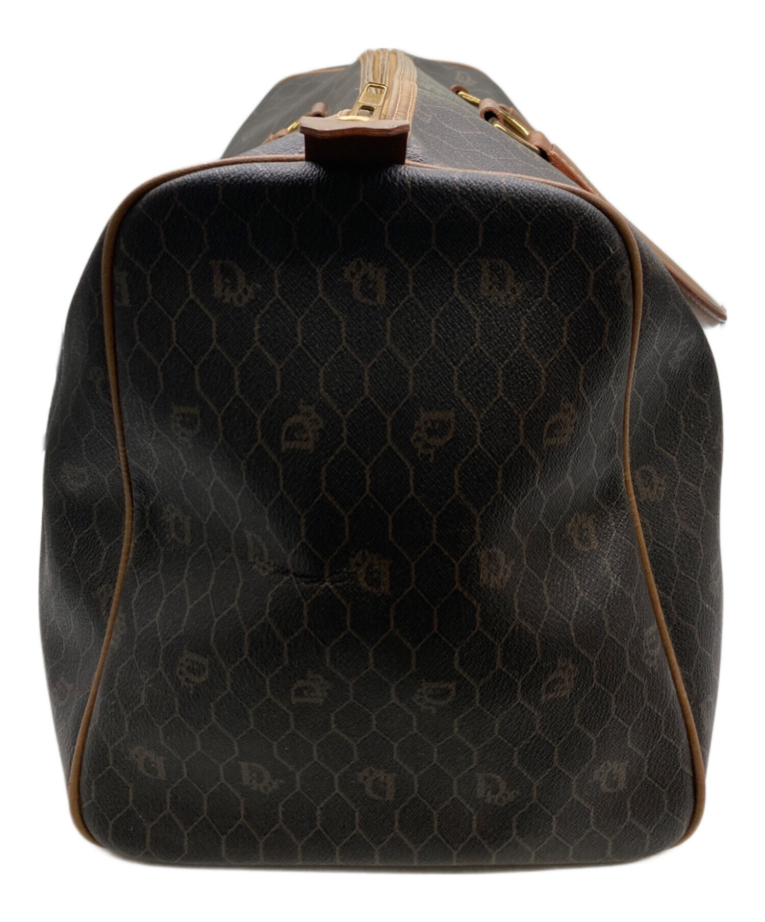 【美品/希少】クリスチャンディオール ボストンバッグ ハニカム ロゴ 大容量 Christian Dior クリスチャンディオール ハニカム柄ボストンバッグ