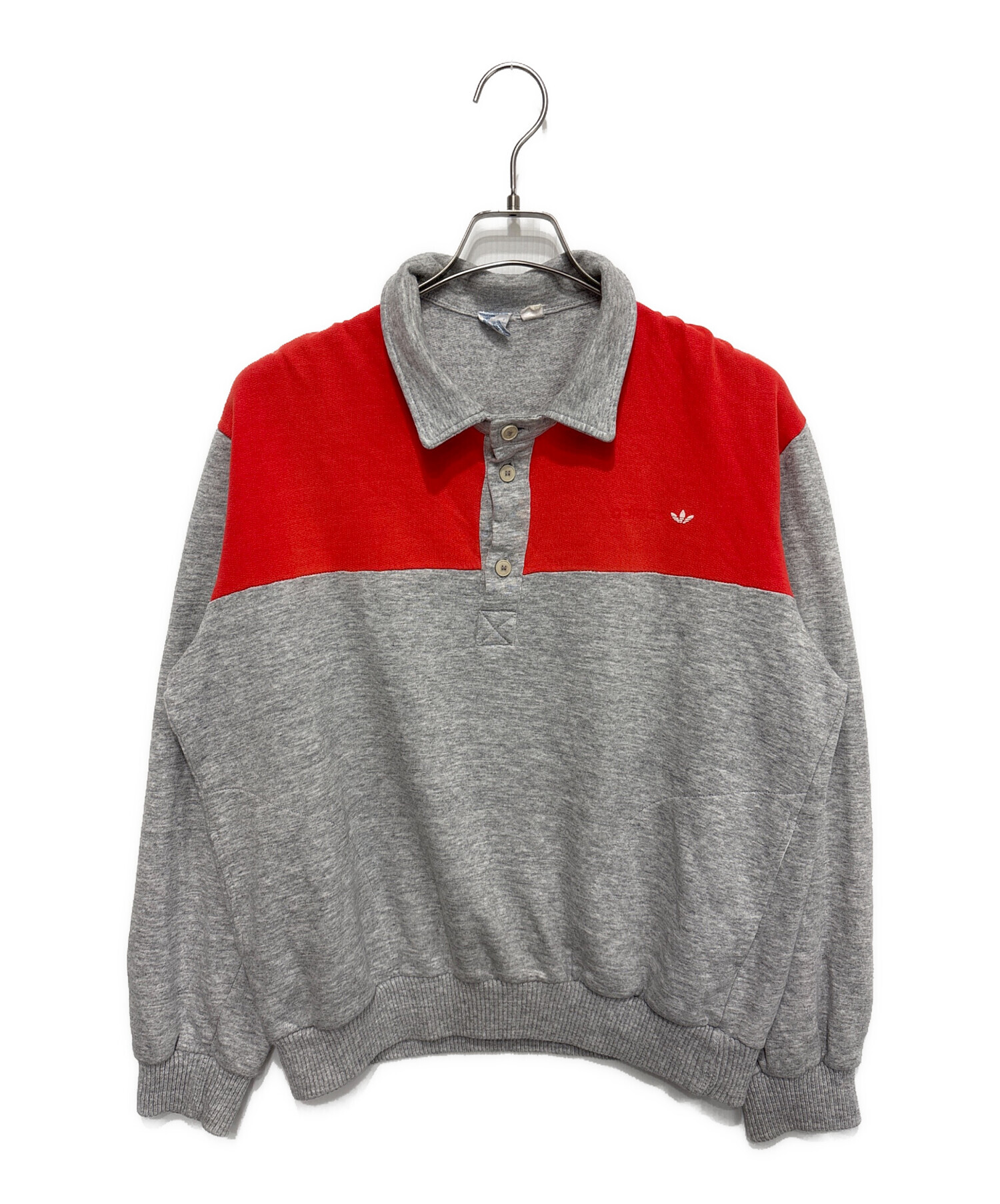 中古・古着通販】adidas (アディダス) ヴィンテージポロシャツ グレー 