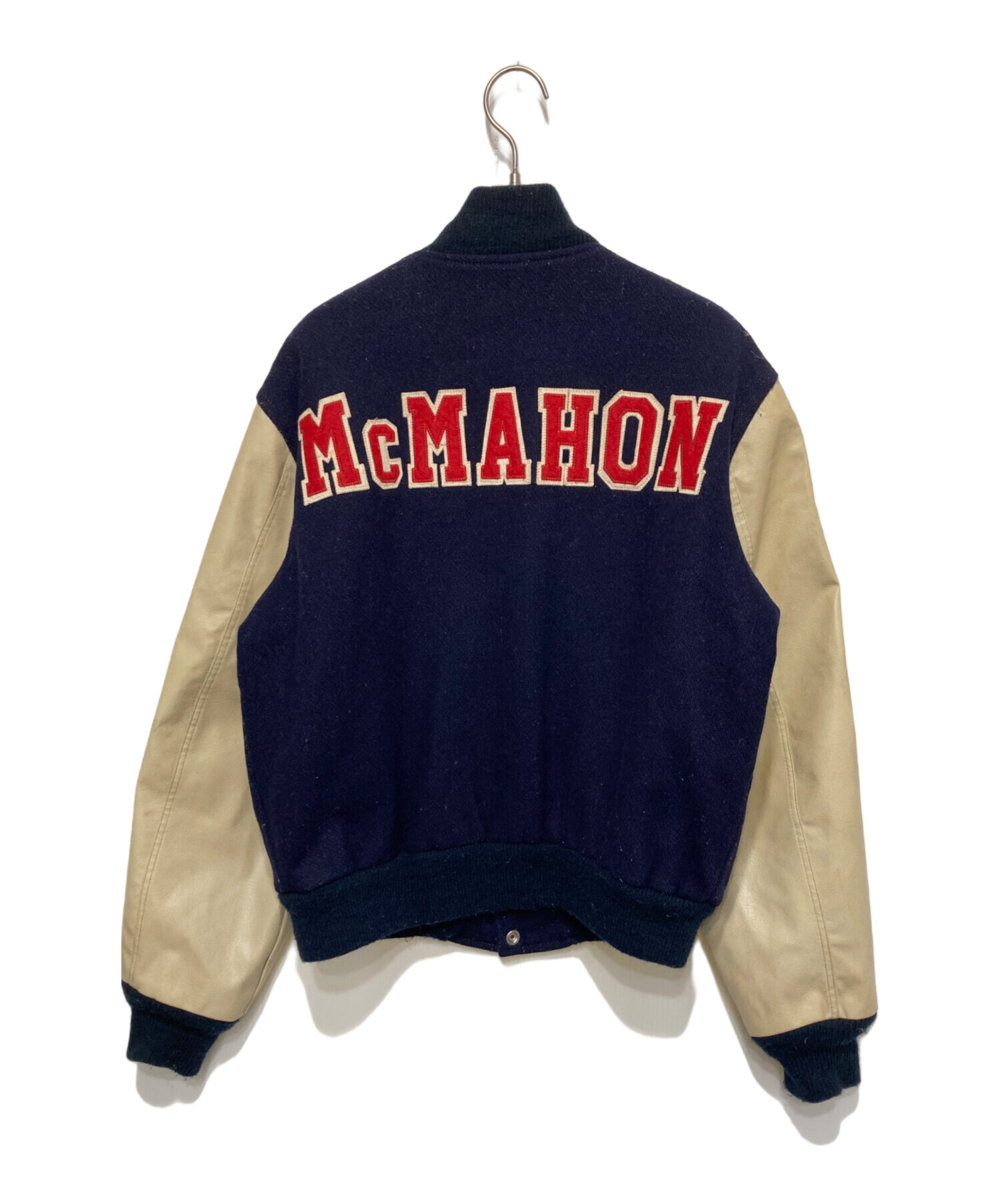 【希少】Champion アワードジャケット　袖レザー　USA製 チャンピオン Champion 袖 レザー スタジャン M アワードジャケット