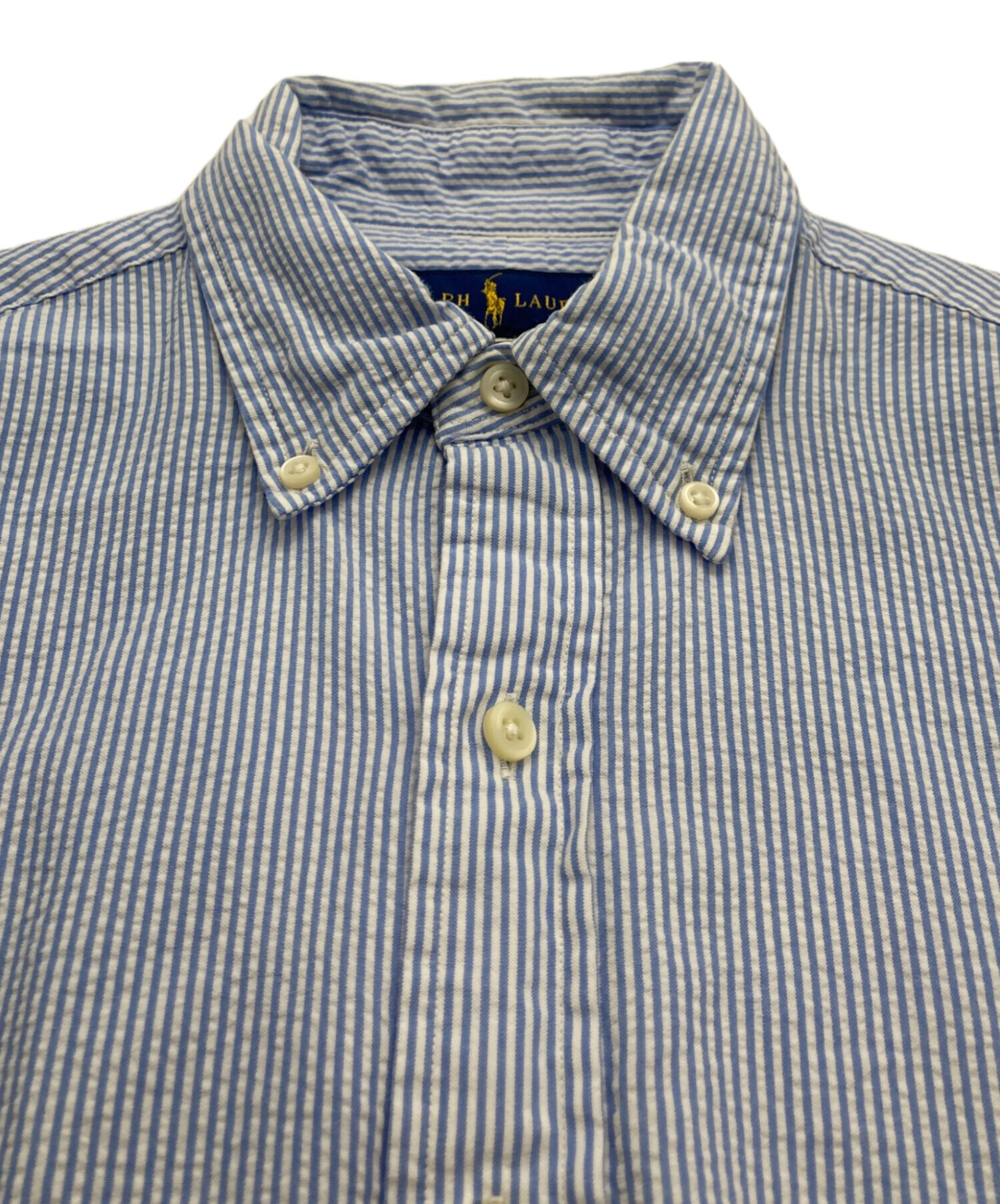 中古・古着通販】RALPH LAUREN (ラルフローレン) シアサッカーボタン