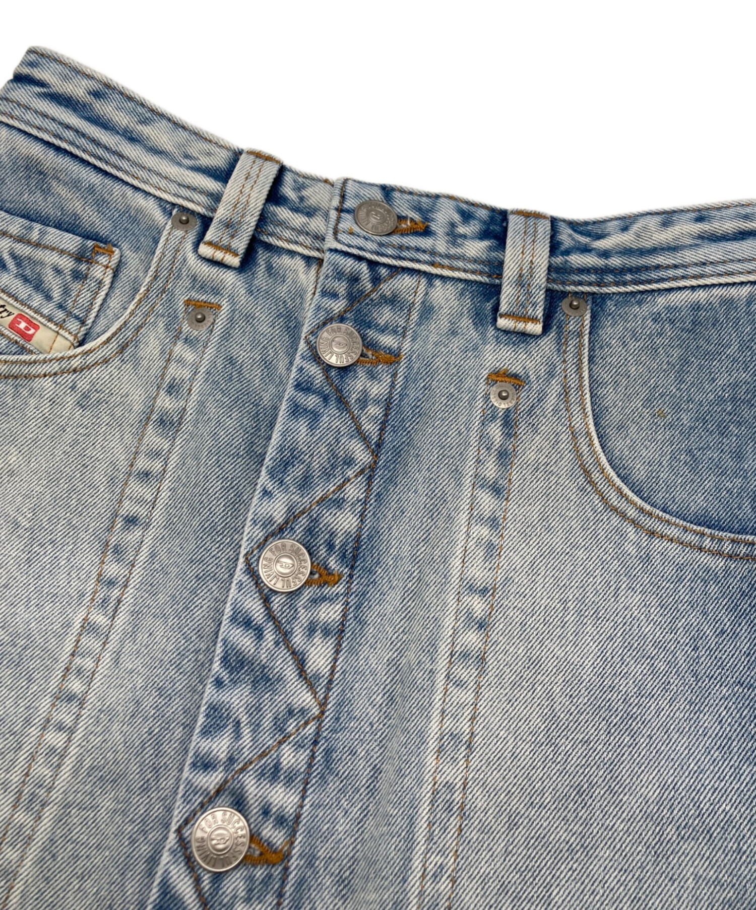 中古・古着通販】DIESEL (ディーゼル) デニムロングスカート ブルー