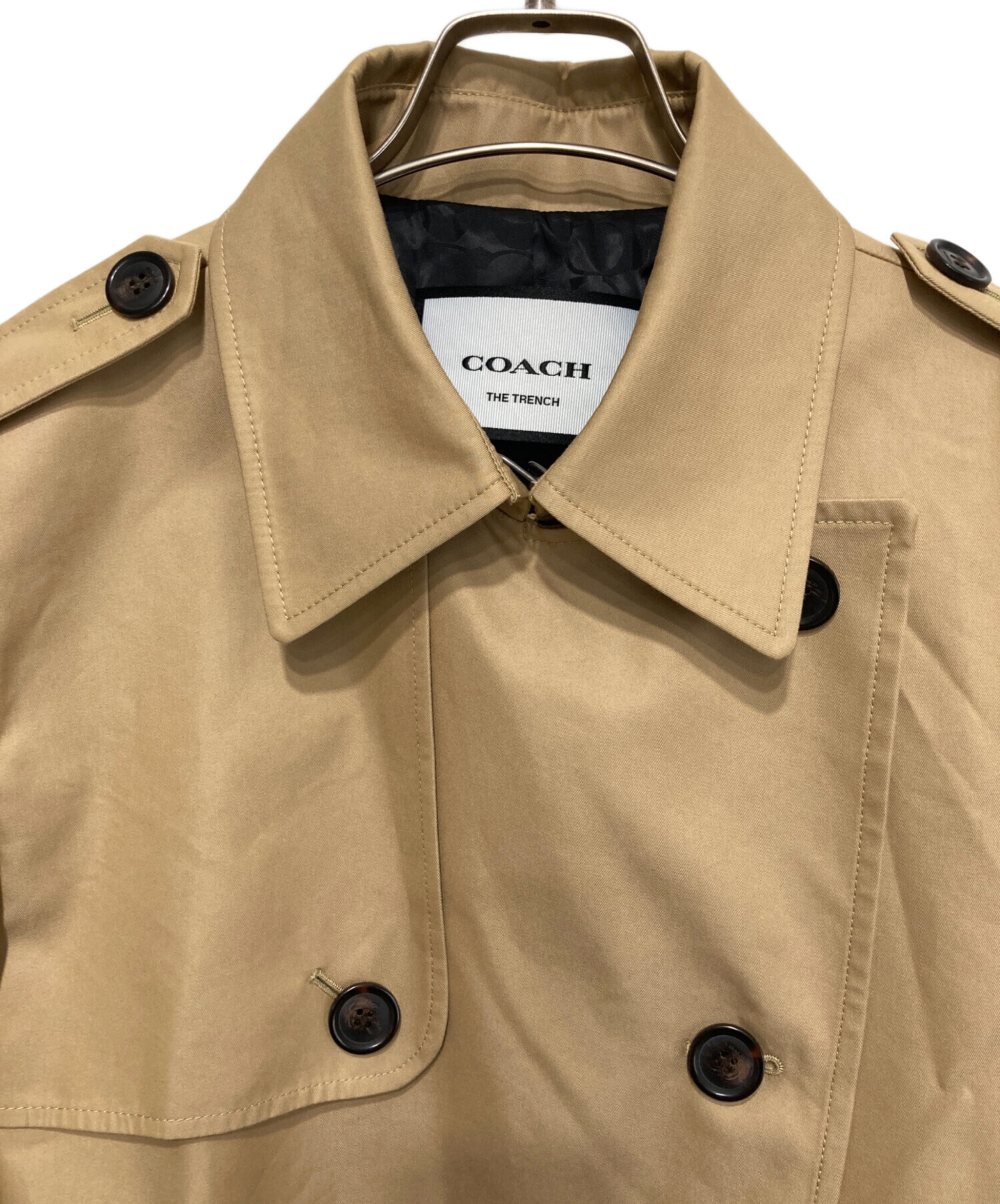 中古・古着通販】COACH (コーチ) ミッドトレンチコート ベージュ