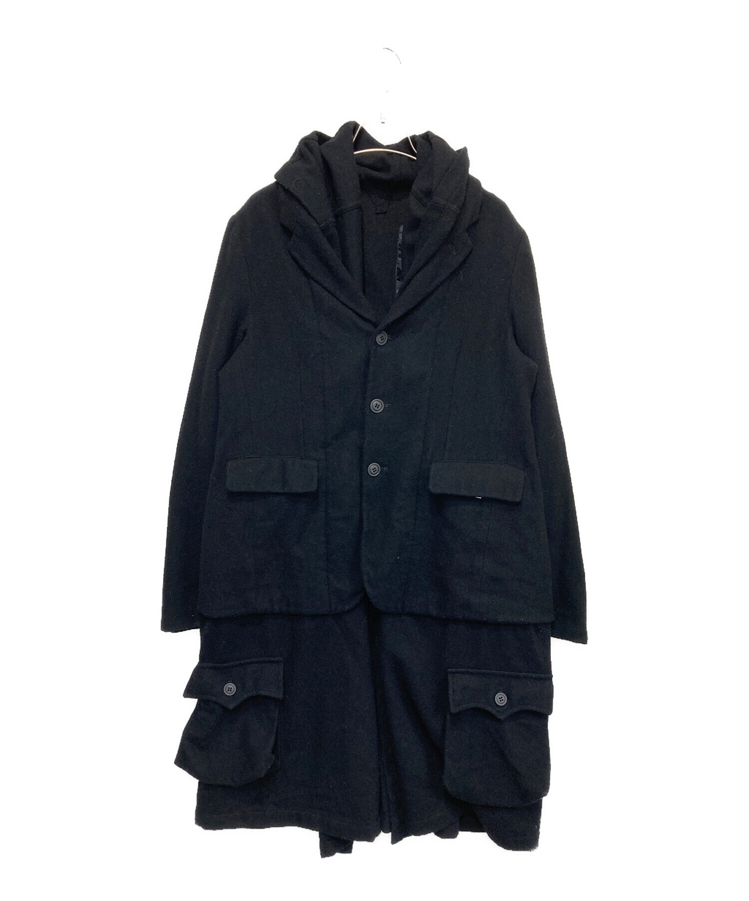 Black COMME des GARSON ドッキングコート 中古・古着通販】BLACK COMME des GARCONS (ブラックコムデギャルソン