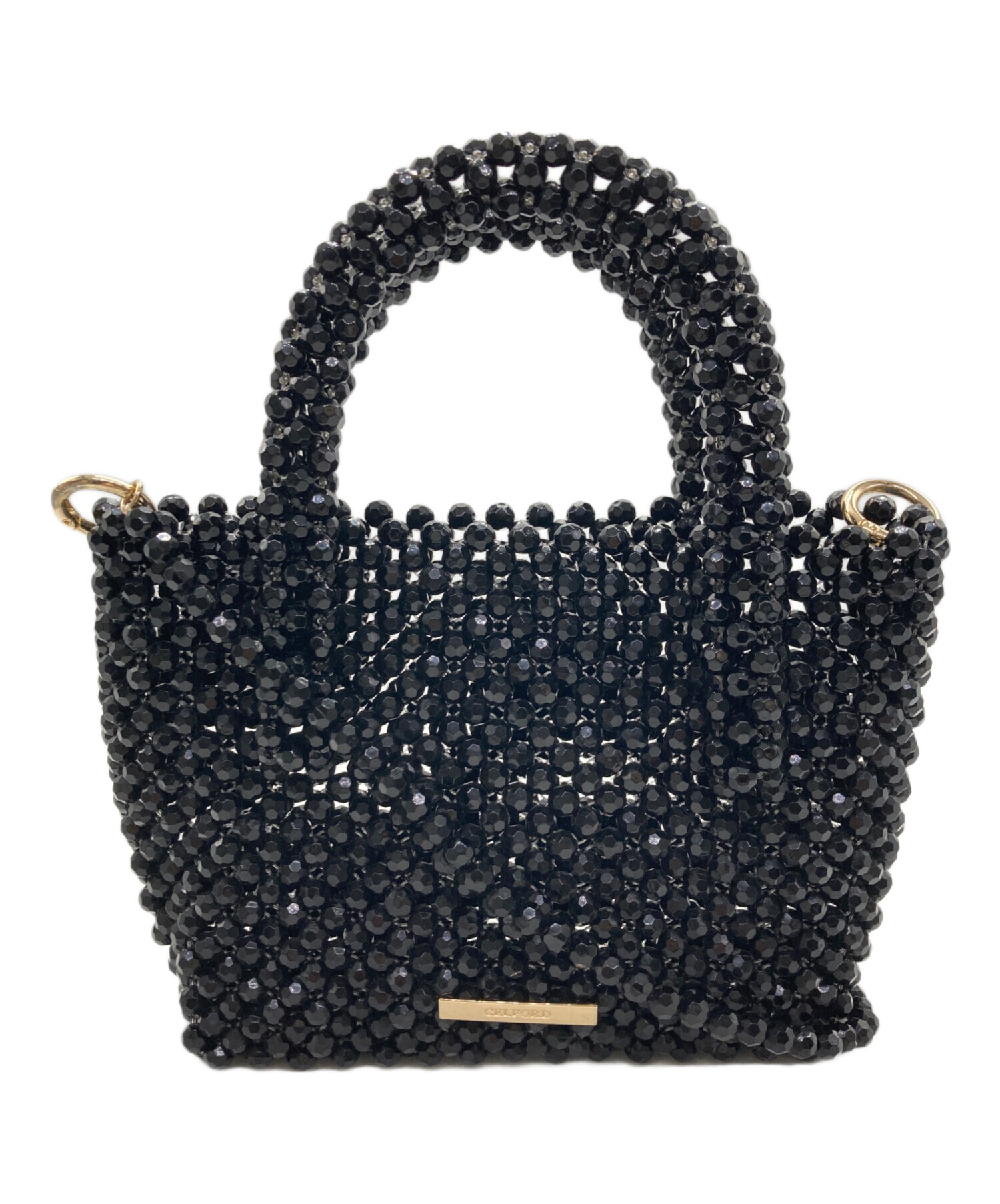 中古・古着通販】CELFORD (セルフォード) ビーズバッグ ブラック