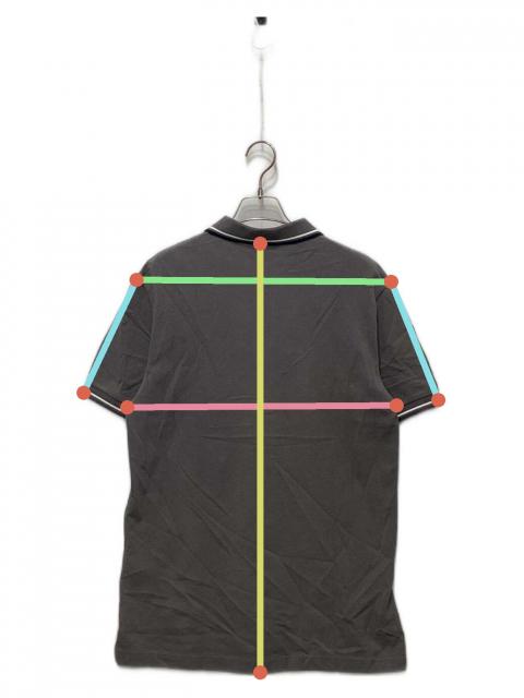 中古・古着通販】PRADA (プラダ) ラバーロゴポロシャツ グレー サイズ