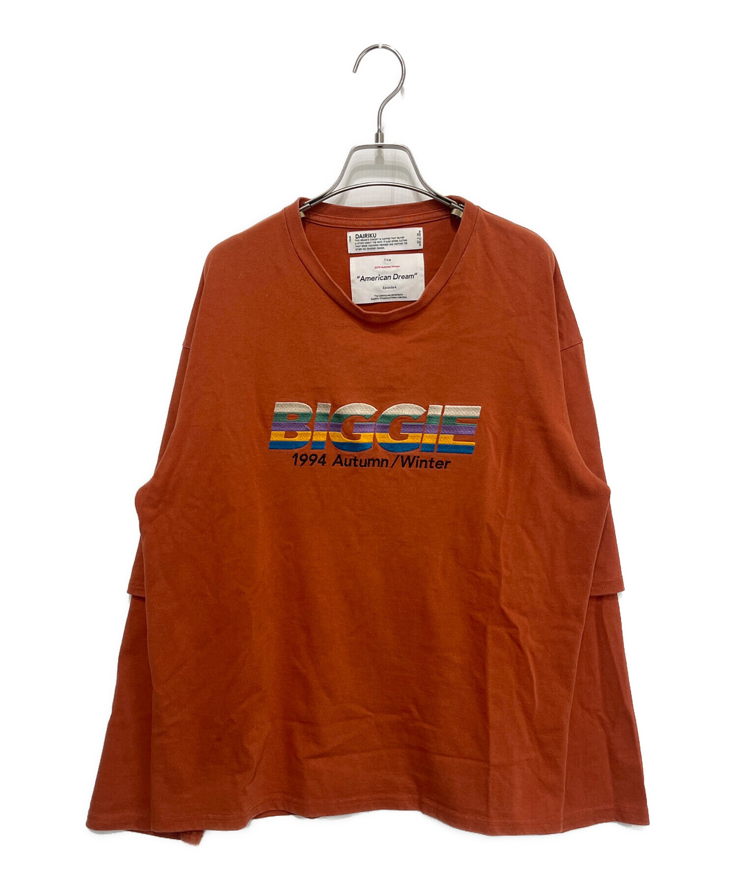 Age Factory dairiku レイヤードTシャツ 試着のみ Age Factory dairiku