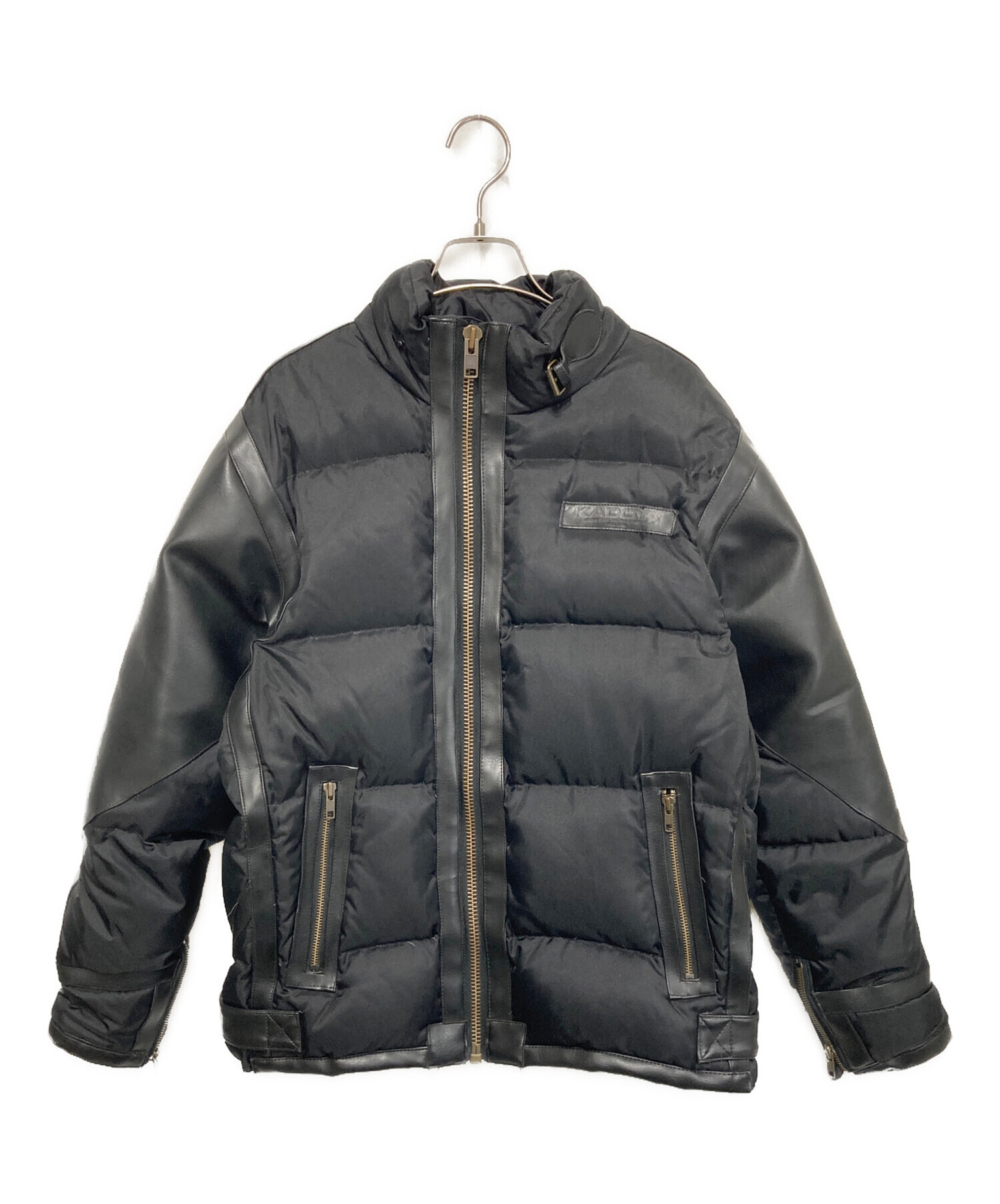中古・古着通販】KADOYA (カドヤ) 切替ダウンジャケット ブラック