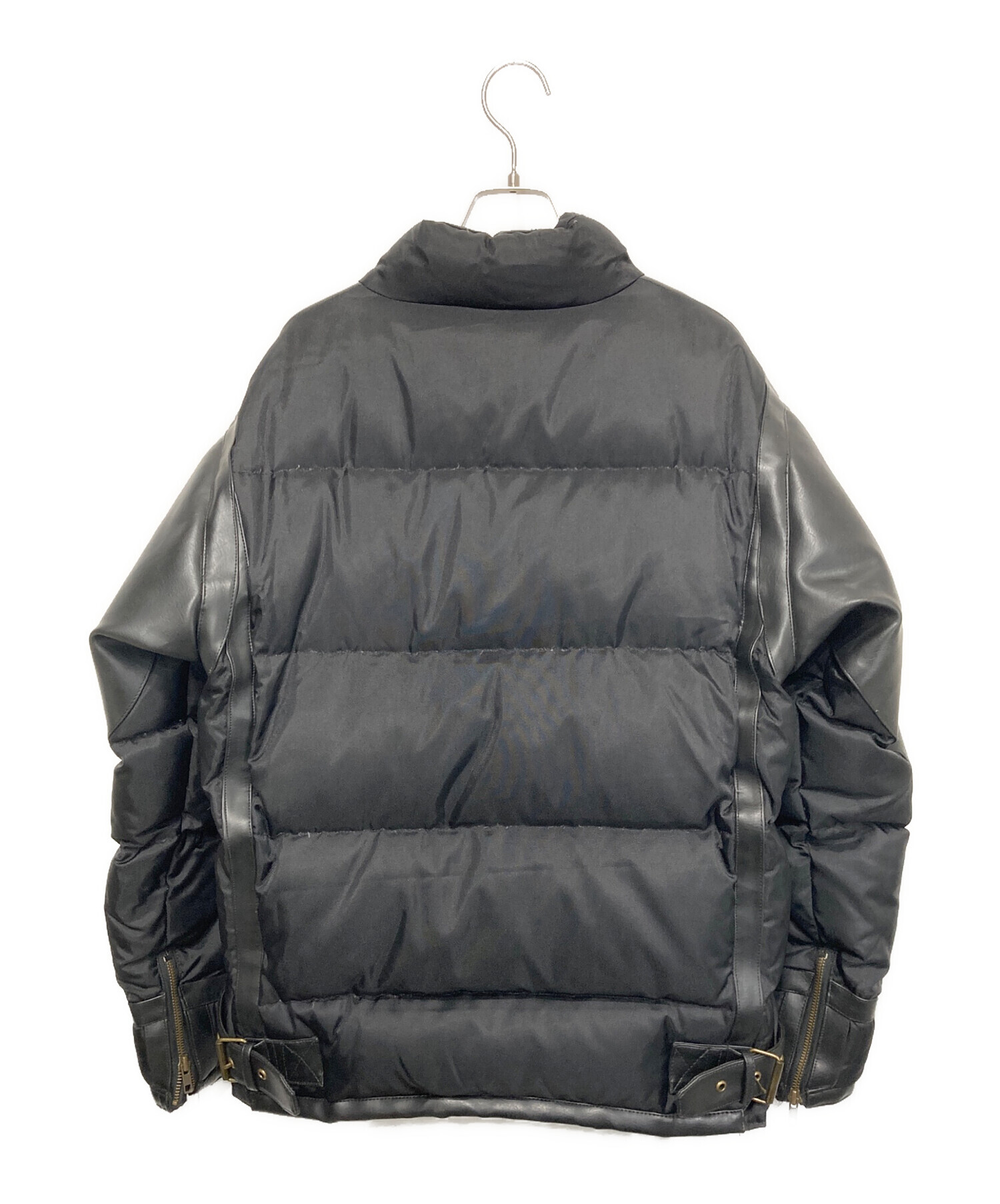 中古・古着通販】KADOYA (カドヤ) 切替ダウンジャケット ブラック