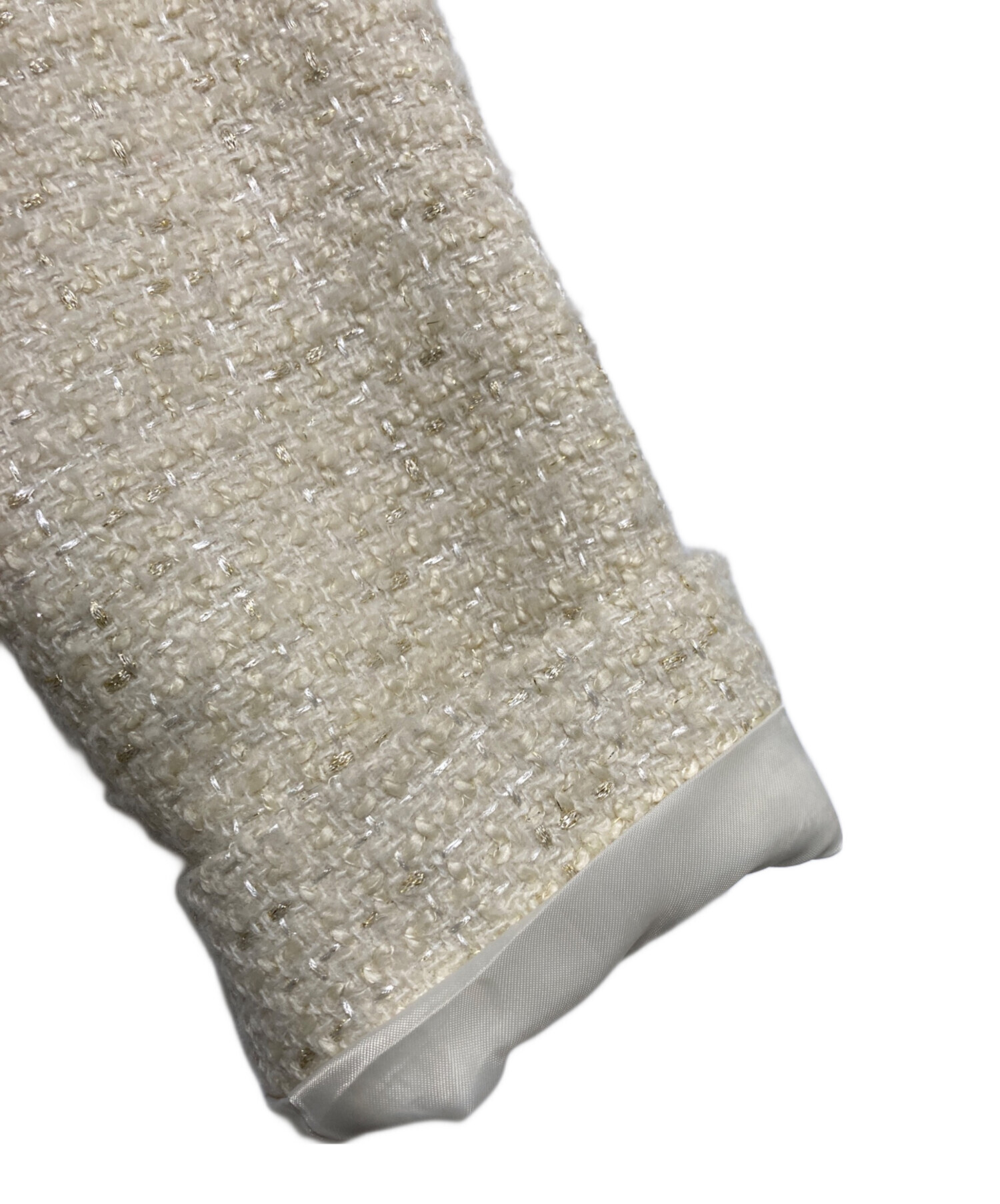 中古・古着通販】sheller (シェリエ) ツイードジャケット ホワイト