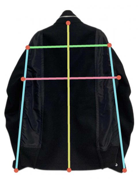 中古・古着通販】sacai (サカイ) ウールメルトンナイロンツイル