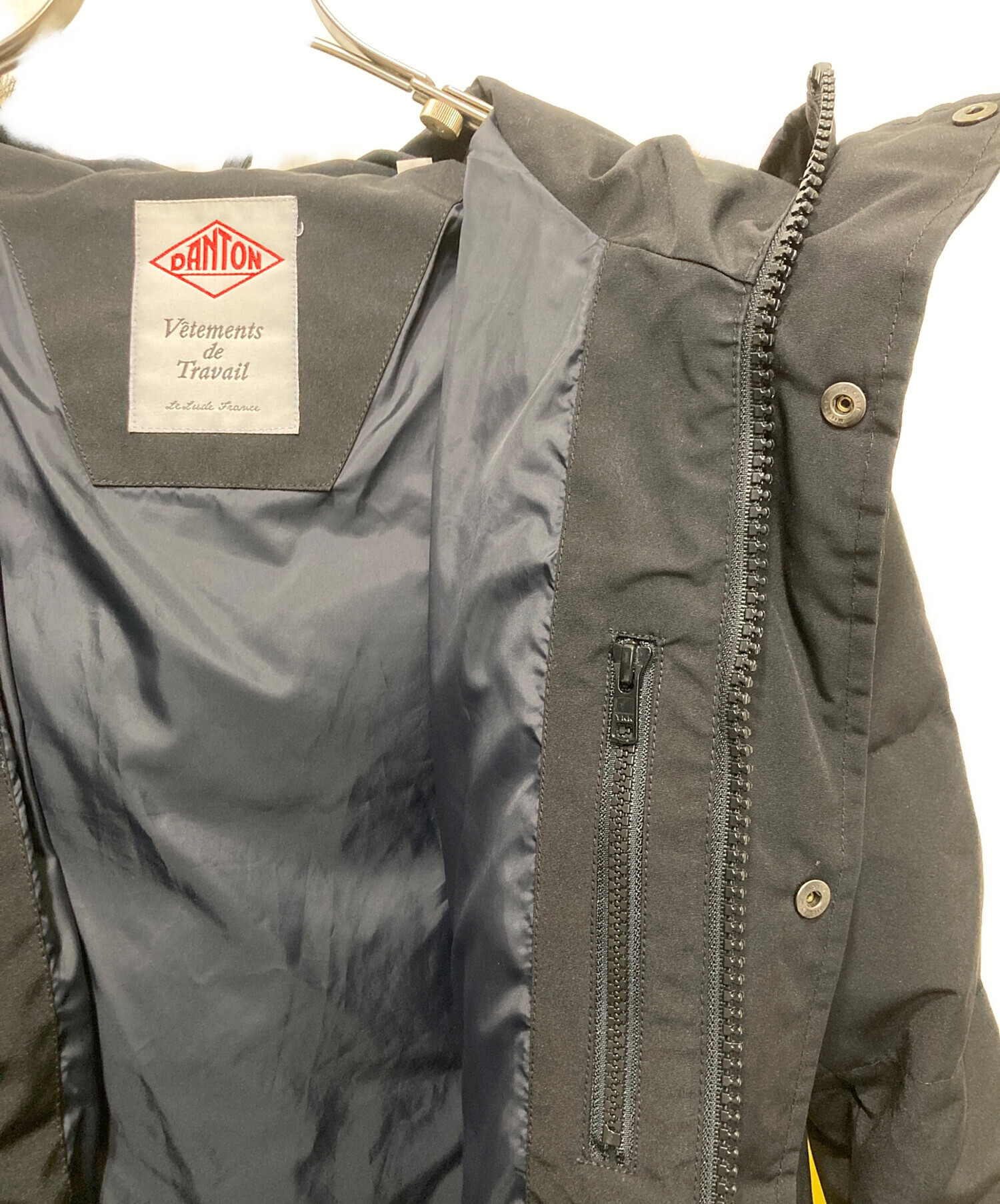 中古・古着通販】DANTON (ダントン) ファー付キルトダウンコート 