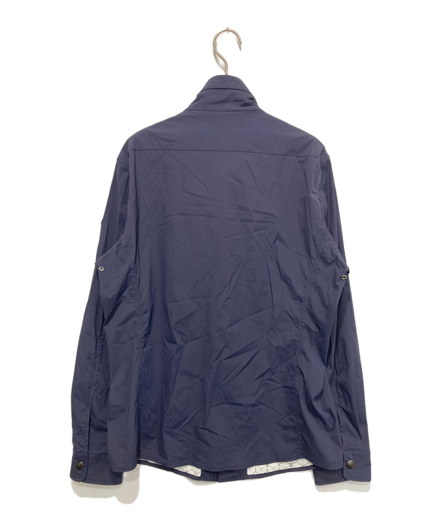 Sealup シーラップ デニム風 トラッカー シャツジャケット ネイビー 中古・古着通販】Sealup (シーラップ) ナイロンシェルジャケット
