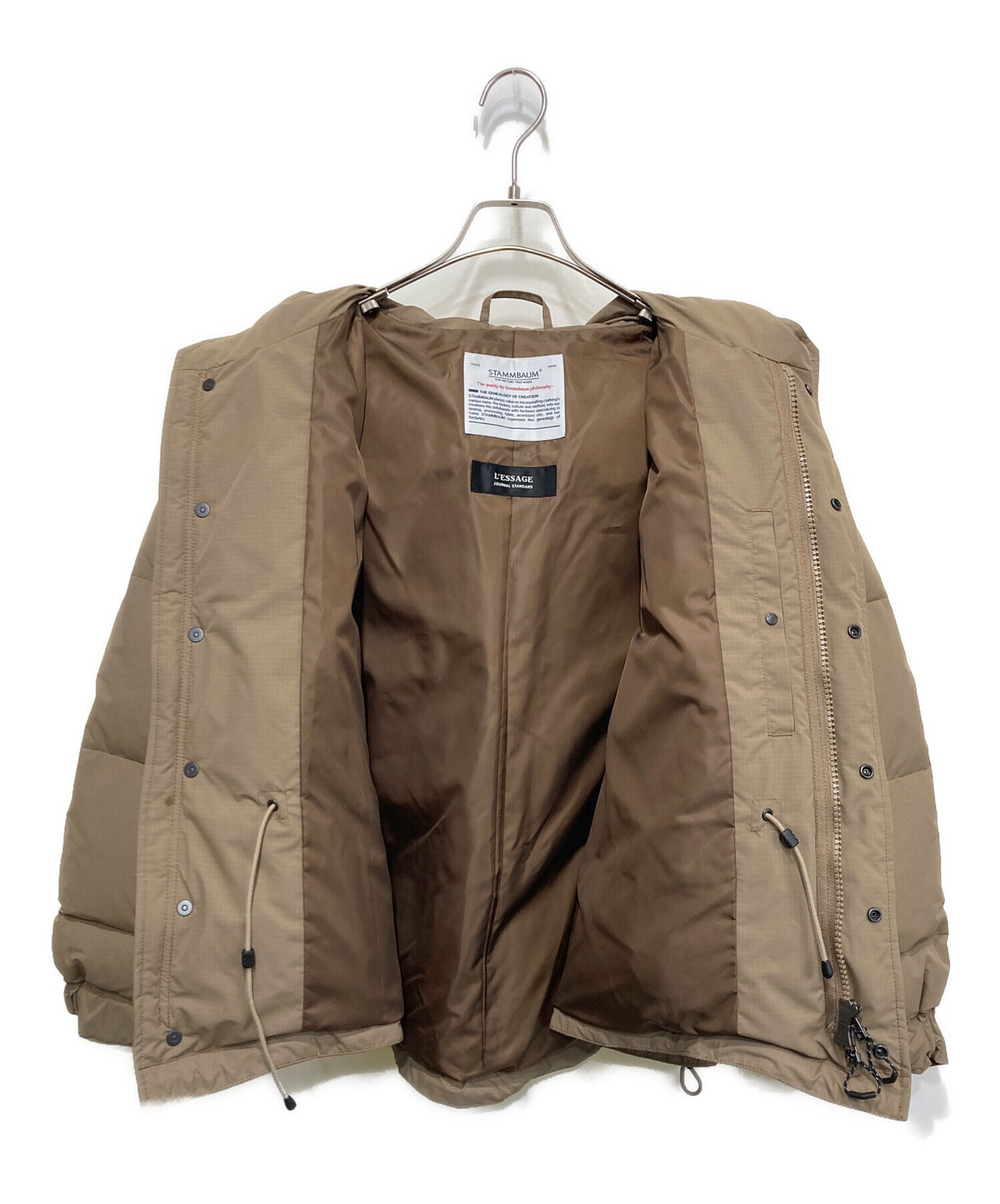 STAMMBAUM×LESSAGE別注　ショートダウン　ベージュ　美品 美品STAMMBAUM LESSAGE 別注 ショートダウンコート - メルカリ