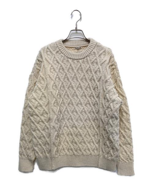 【新品未使用】AURALEE オーラリー ユニセックス メッシュニット 3 中古・古着通販】AURALEE (オーラリー) ハードツイスト メリノアラン