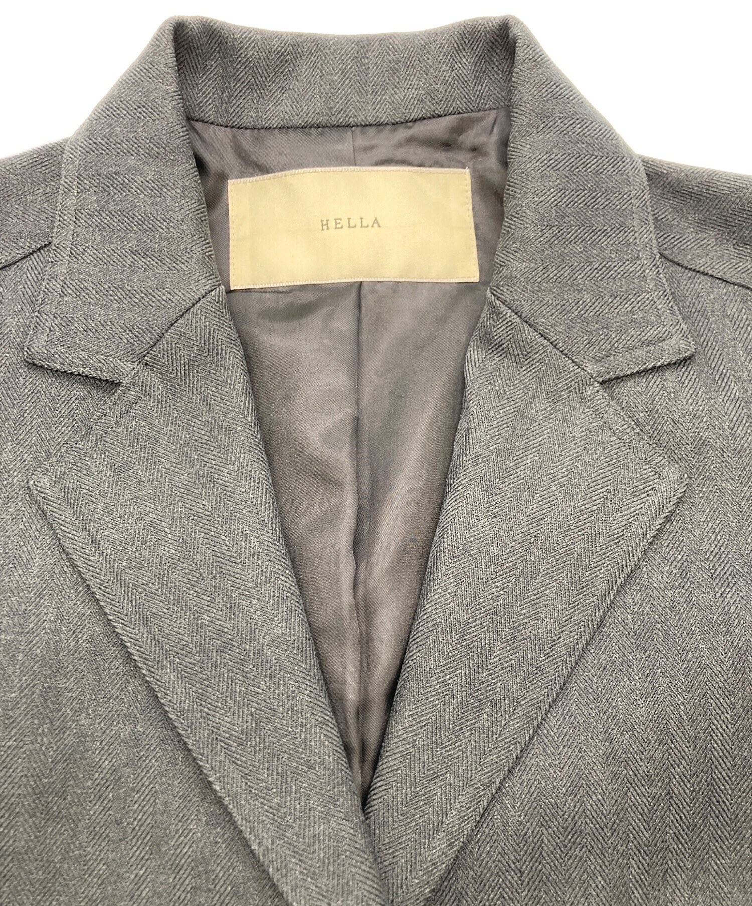 中古・古着通販】Hella (ヘラ) ヘリンボーンテーラードジャケット 
