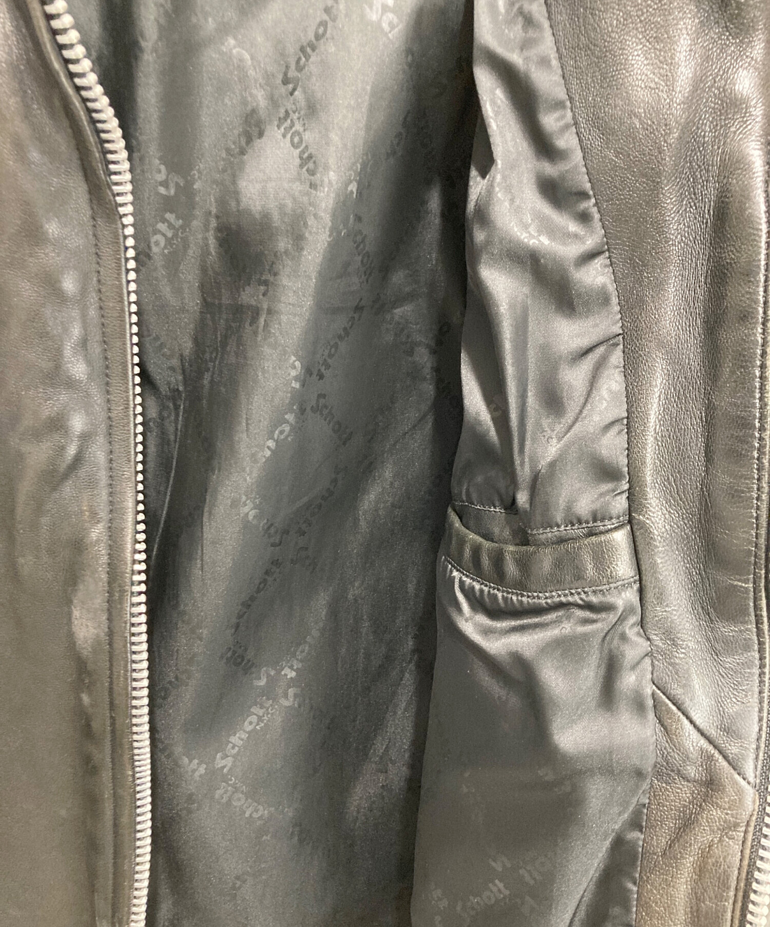 中古・古着通販】Schott (ショット) ウエストコーストレザージャケット 