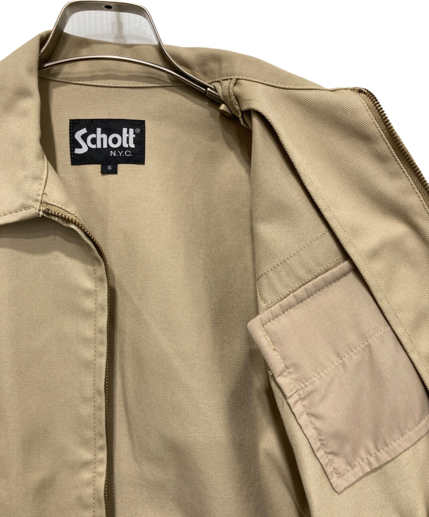 中古・古着通販】Schott (ショット) TC ワークジャケット ベージュ