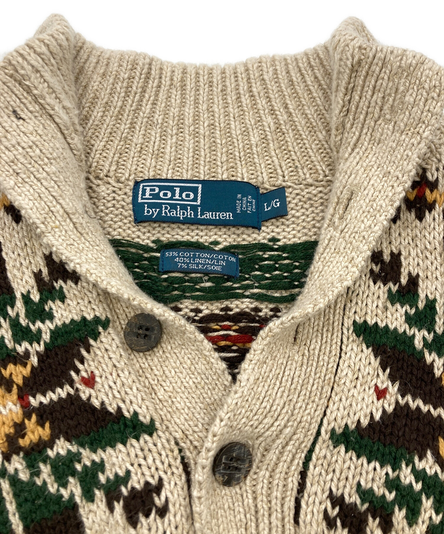 RRL ヘンリーネックセーター　新品未使用 FREAK'S STORE/リラックスフィット 畦編み ヘンリーネック ニット