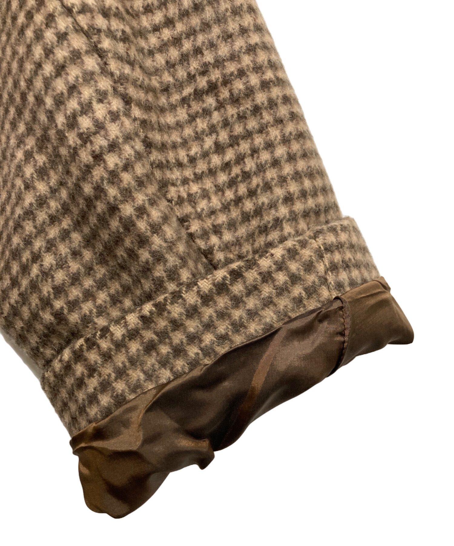 Plage ハウンドトゥース double button コート　サイズ34 中古・古着通販】Plage (プラージュ) ハウンドトゥース ダブルボタン