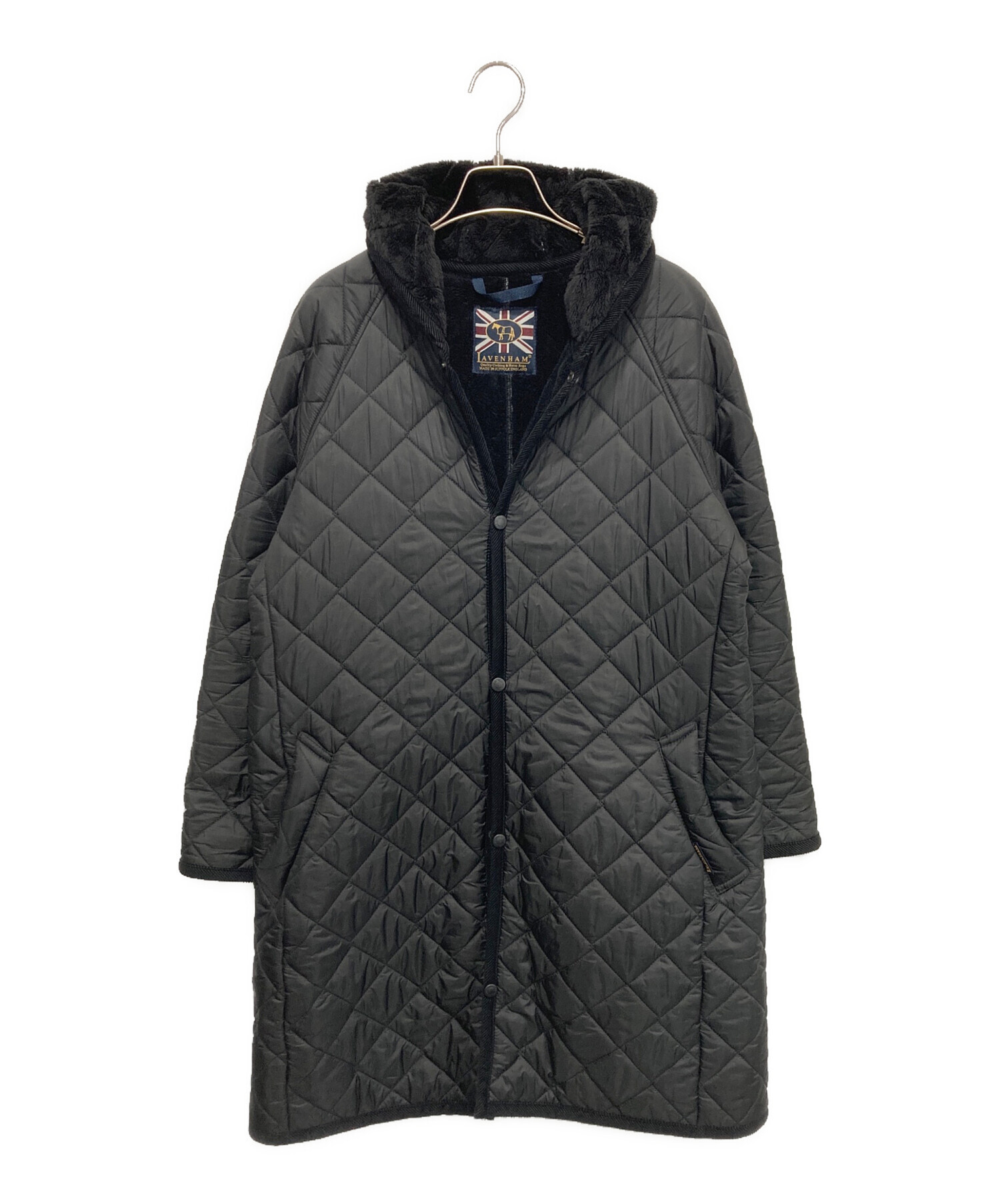 中古・古着通販】LAVENHAM (ラベンハム) キルティングコート ブラック 