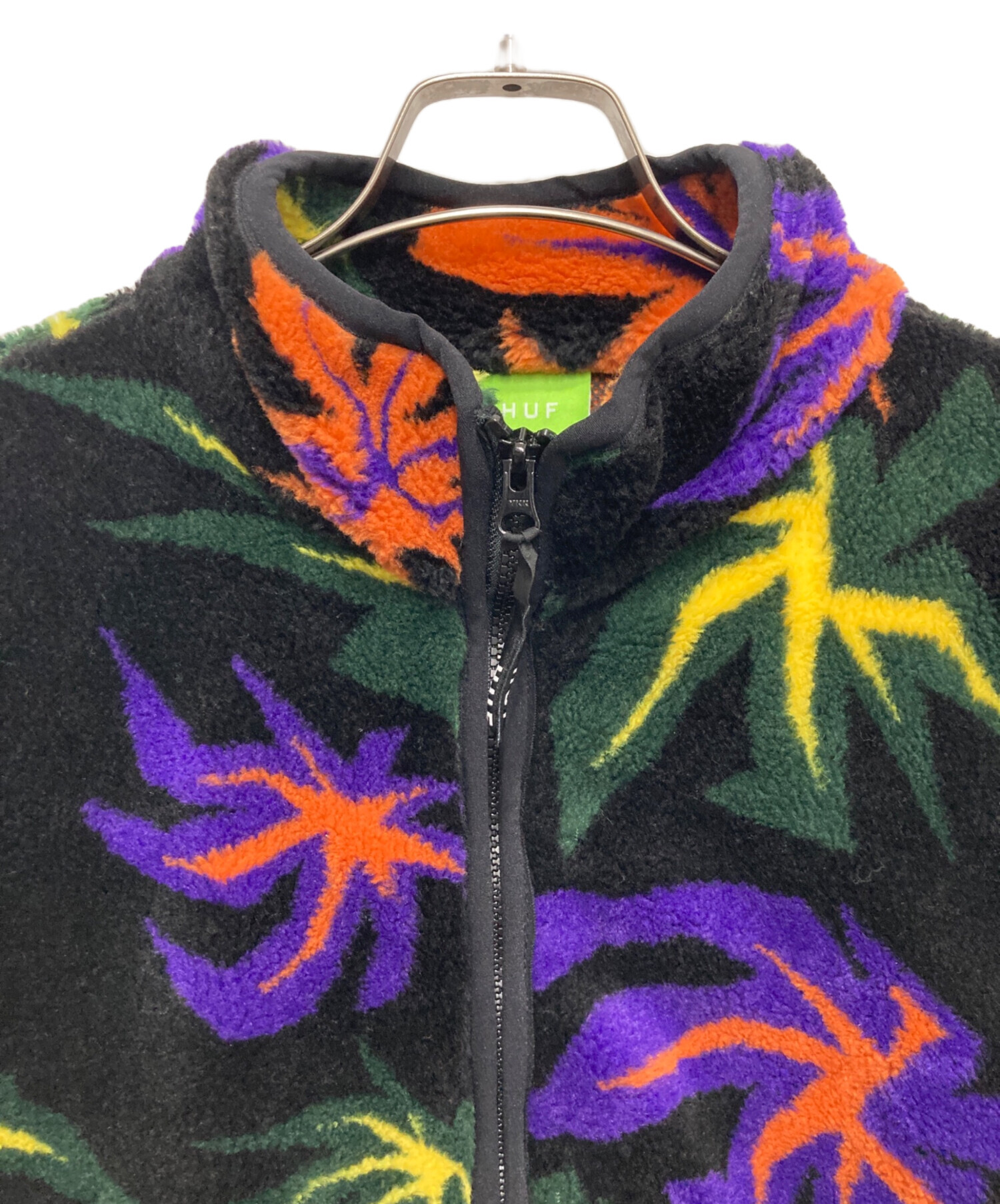中古・古着通販】HUF (ハフ) シェルパフリースジャケット ブラック