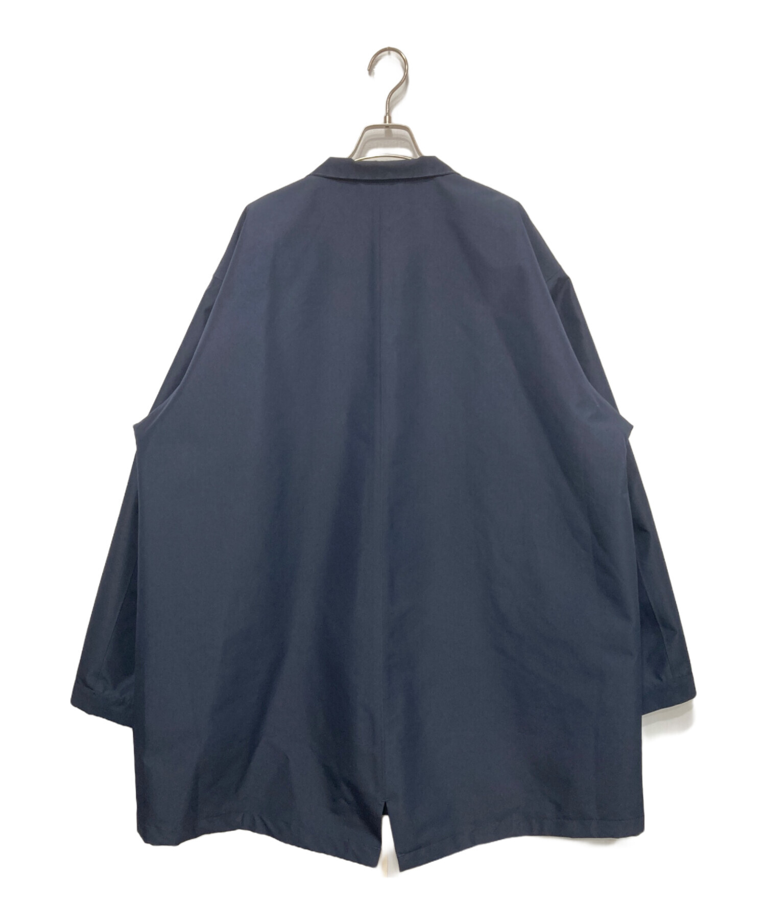 裕:ナナミカ　ネイビー ノーカラージャケット 中古・古着通販】nanamica (ナナミカ) 2レイヤーゴアテックスシェル