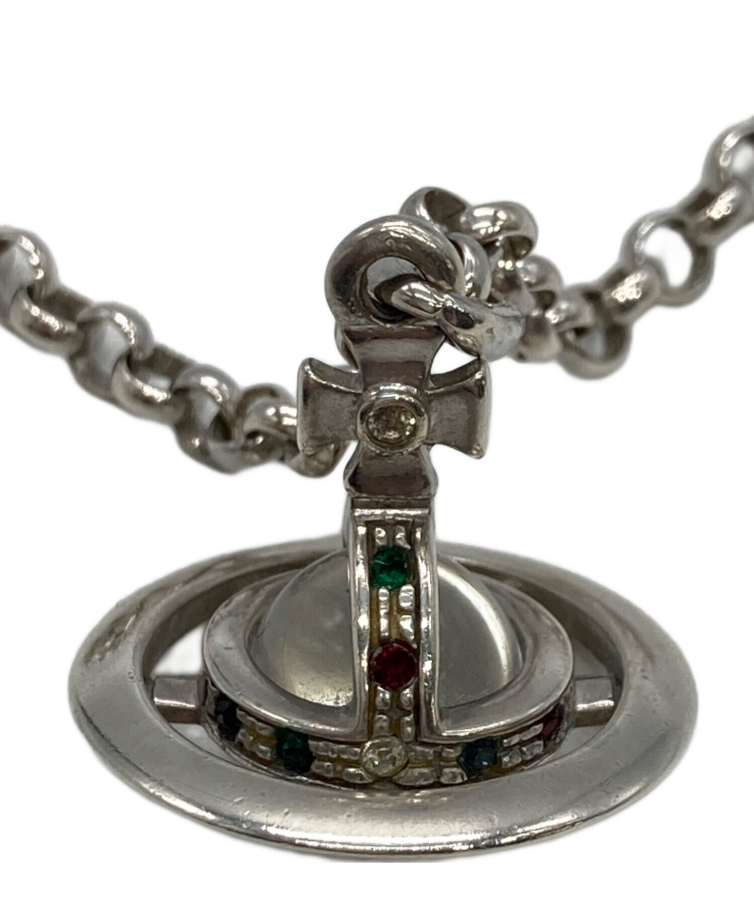Vivienne Westwood オーブネックレス シルバー【中古品】 中古・古着通販】Vivienne Westwood (ヴィヴィアンウエストウッド