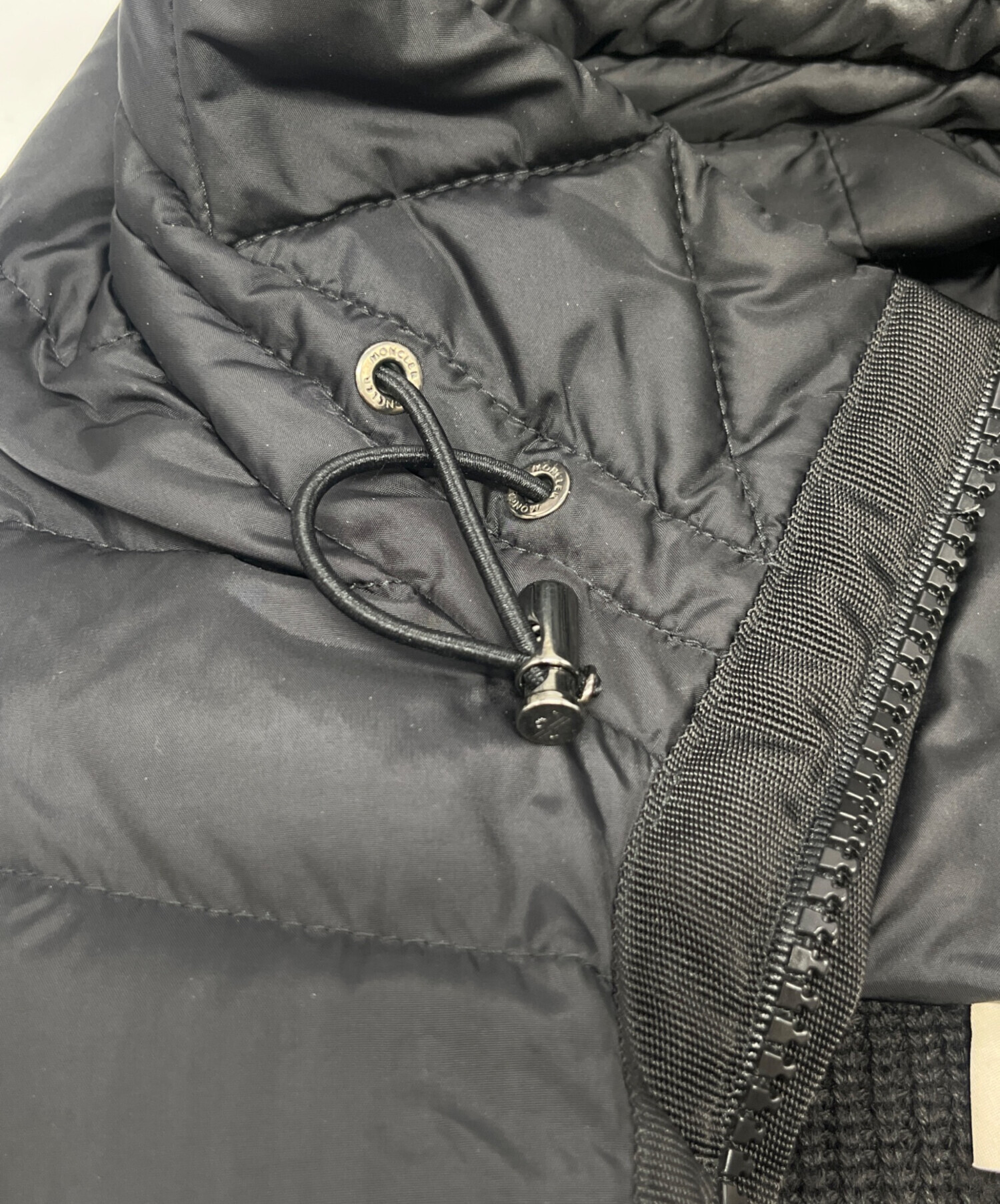 中古・古着通販】MONCLER (モンクレール) ニット切替 ダウンジャケット 