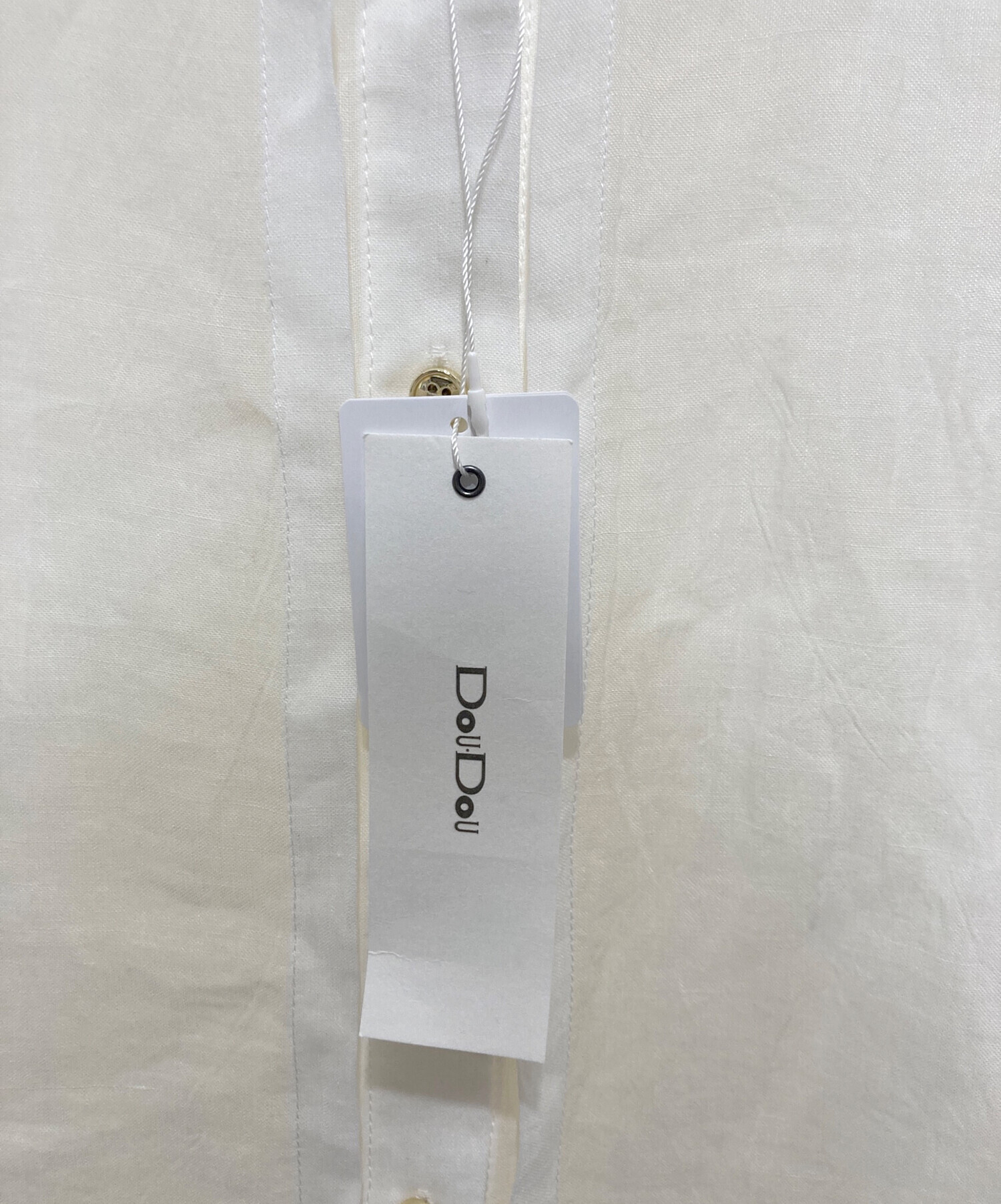 中古・古着通販】DOUDOU (ドゥドゥ) リネンスピンドルシャツ ホワイト