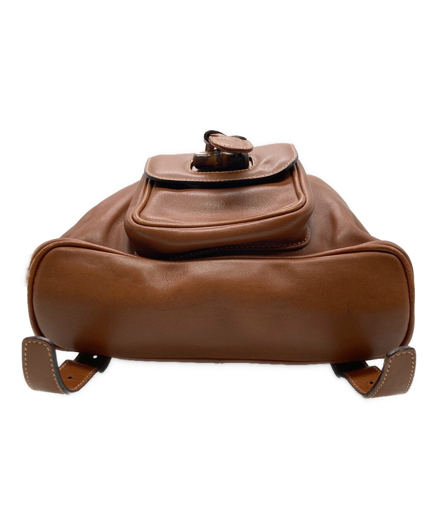 中古・古着通販】GUCCI (グッチ) バンブーミニリュック ブラウン