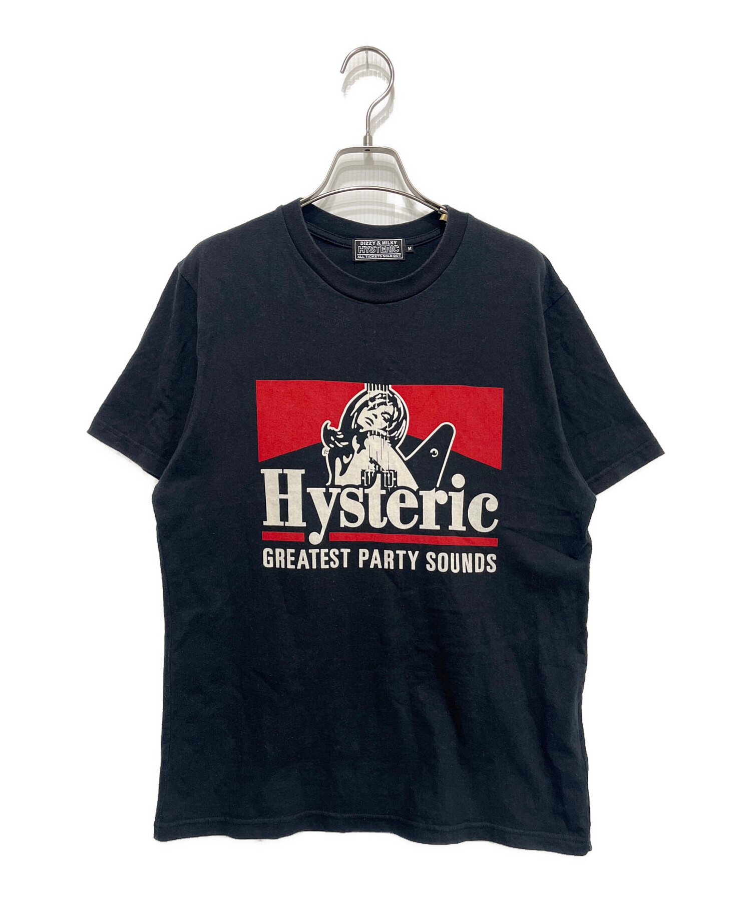 HYSTERIC GLAMOUR Tシャツ・カットソー M 黒 【古着】【中古】【送料無料】 HYSTERIC GLAMOUR - HYSTERIC GLAMOUR Tシャツ・カットソー M 黒