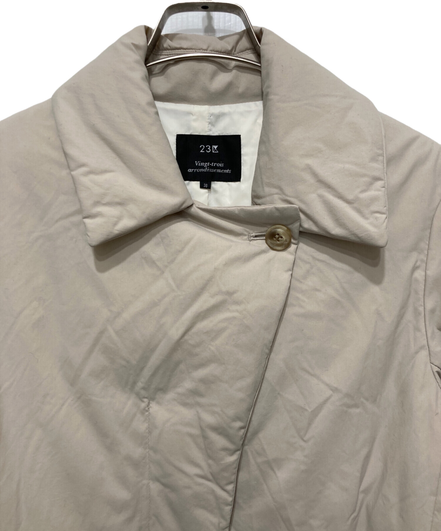 中古・古着通販】23区 (ニジュウサンク) マットタフタダウンチェスター