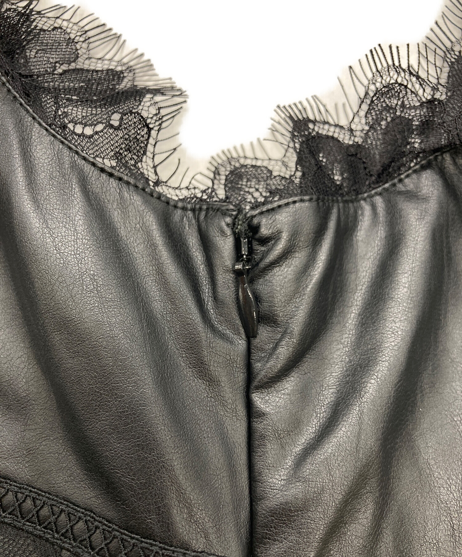 中古・古着通販】FRAY ID (フレイ アイディー) レーストリムスリップ