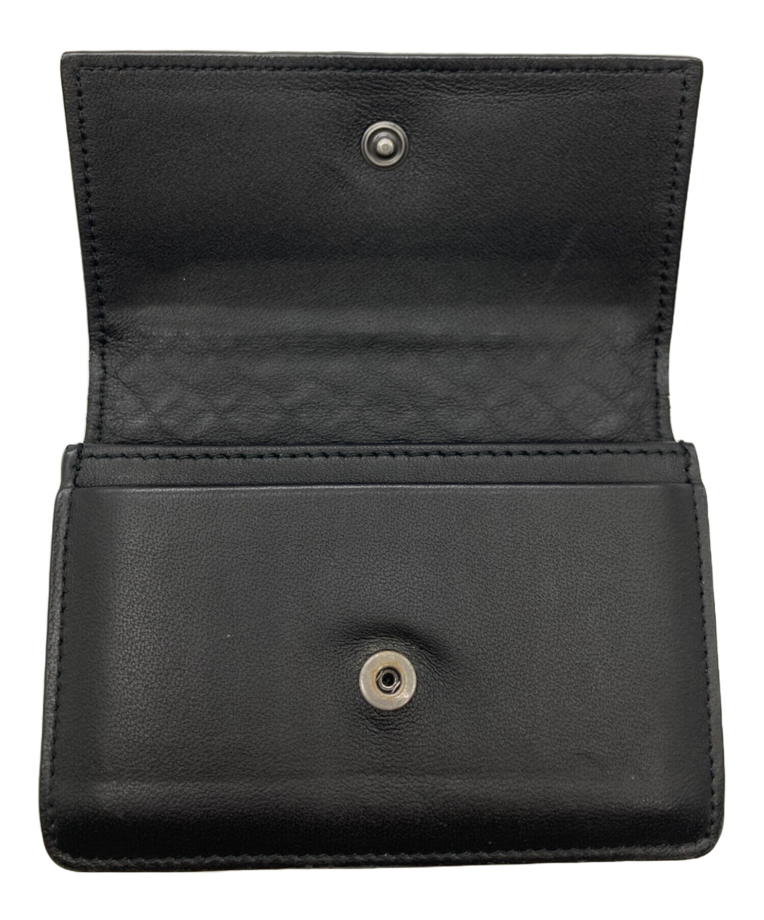 BOTTEGA VENETA ブラックレザーケース　未使用 中古・古着通販】BOTTEGA VENETA (ボッテガベネタ) コンパクトカード