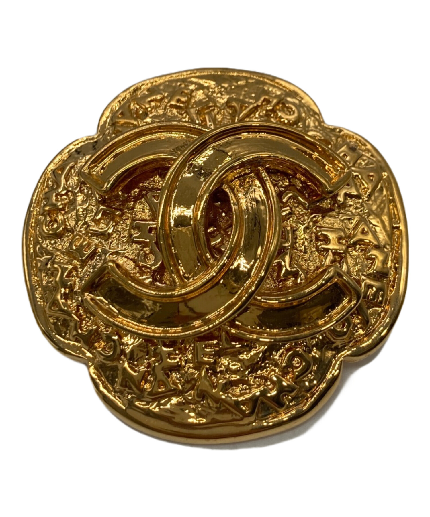 未使用　CHANEL ゴールドゴ ブローチ 中古・古着通販】CHANEL (シャネル) ココマークブローチ ゴールド