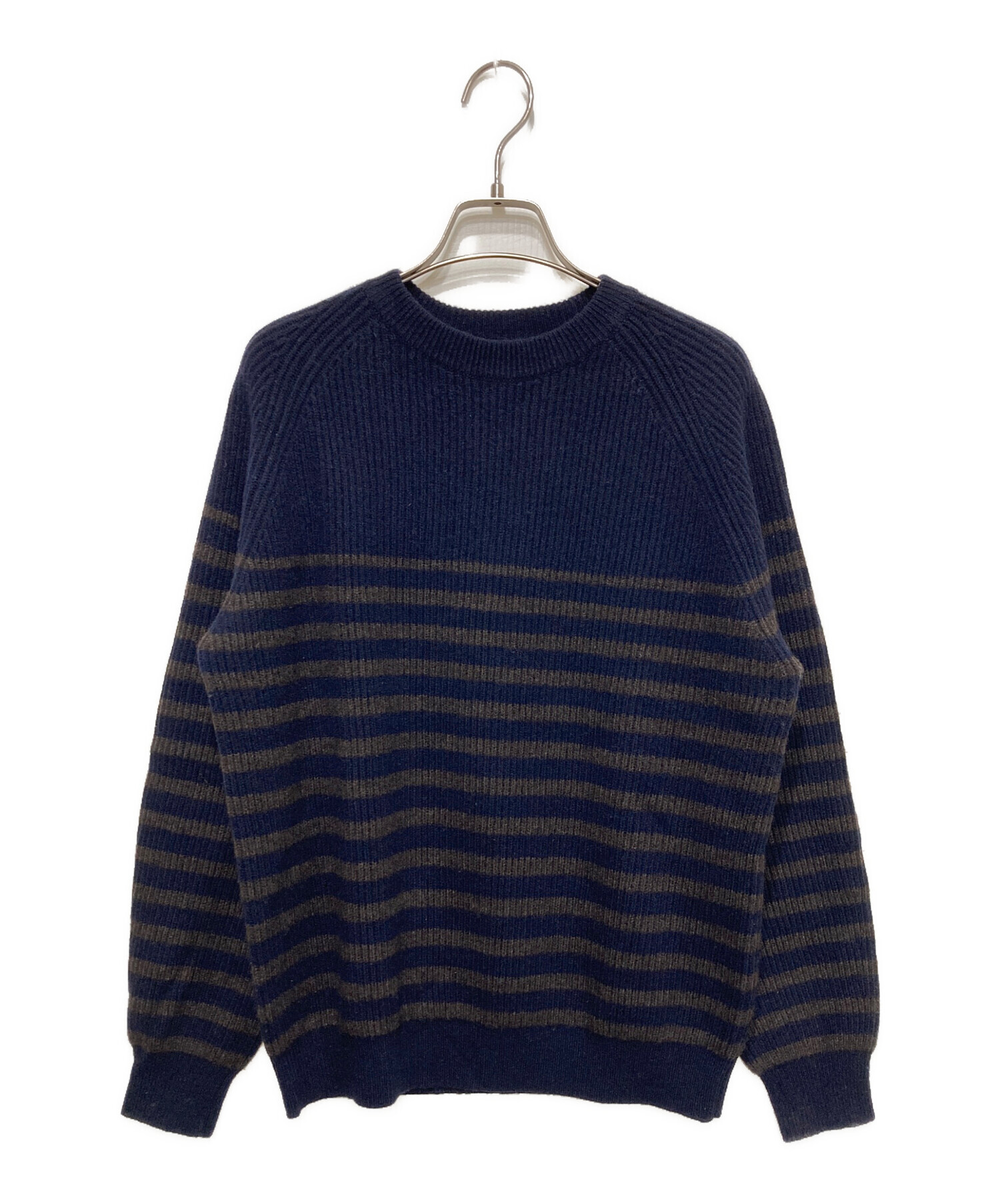 【人気】ドゥロワー　ニット　Drawer　ニット　カシミア　ウール　１ 中古・古着通販】DRAWER (ドゥロワー) カシミヤ混ボーダーニット