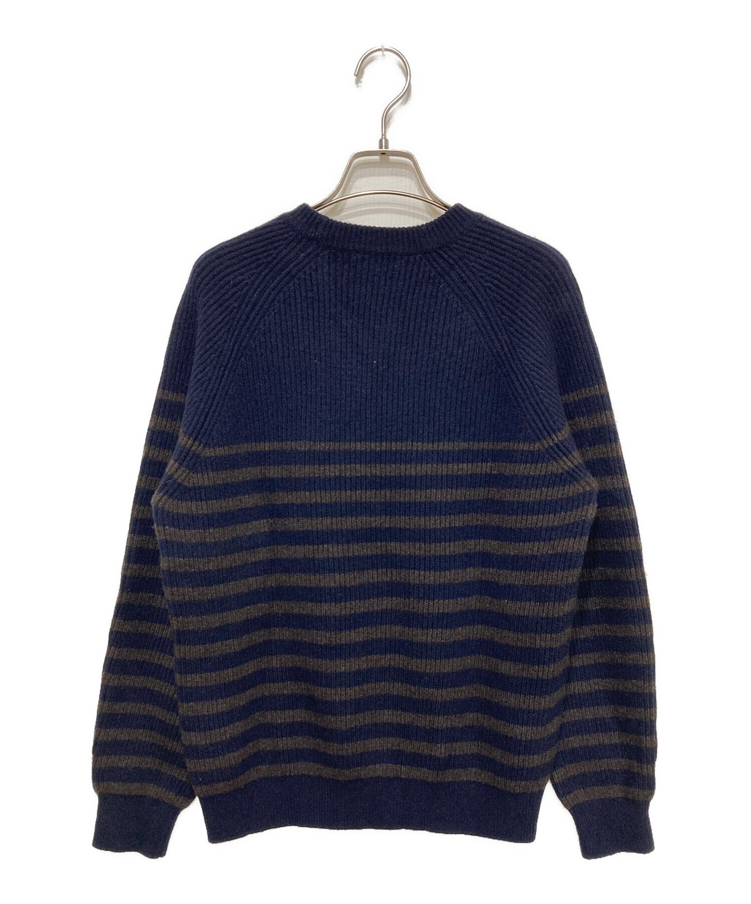 中古・古着通販】DRAWER (ドゥロワー) カシミヤ混ボーダーニット