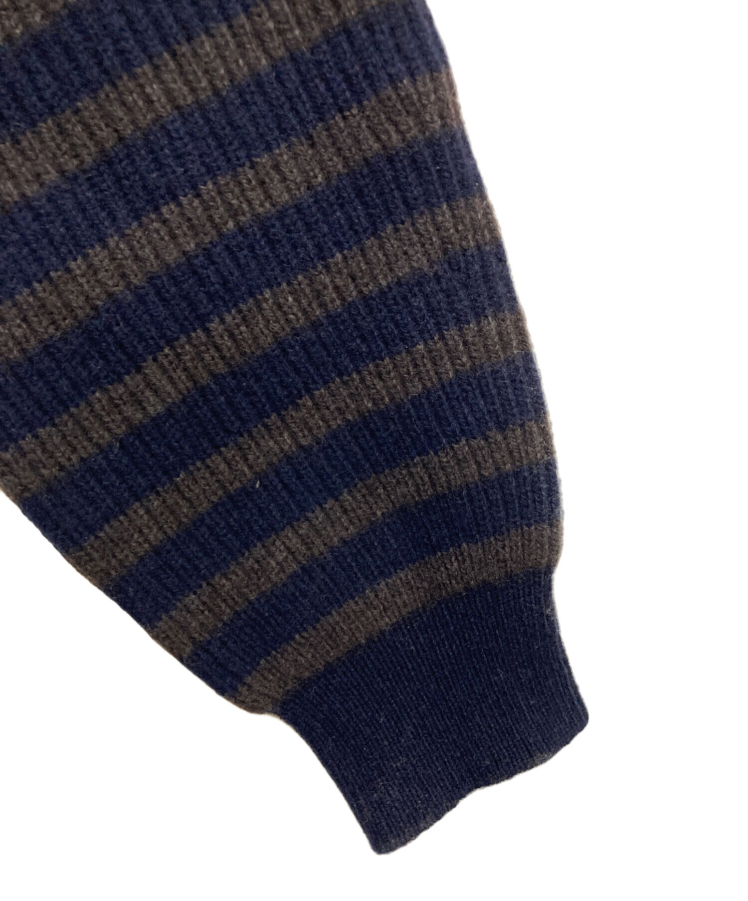 中古・古着通販】DRAWER (ドゥロワー) カシミヤ混ボーダーニット