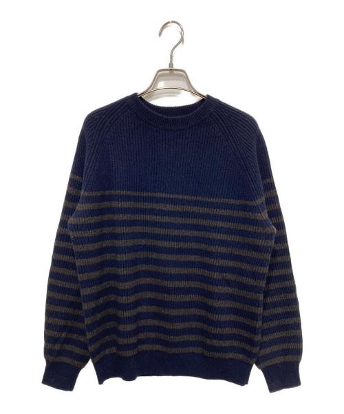 中古・古着通販】DRAWER (ドゥロワー) カシミヤ混ボーダーニット