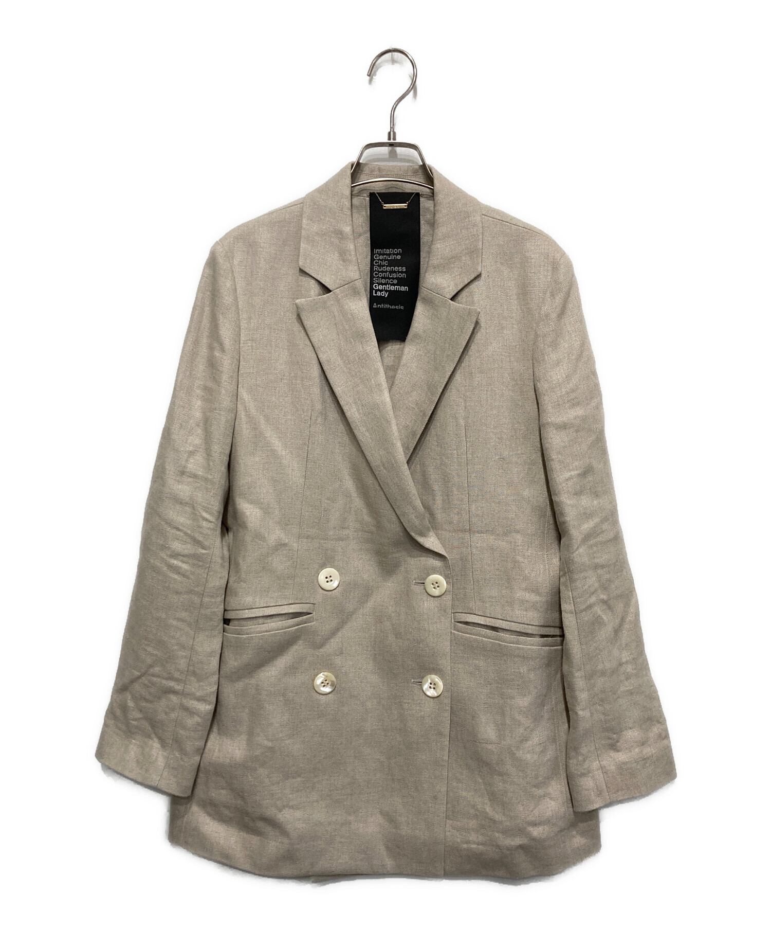 中古・古着通販】CHAOS (カオス) リネンヘリンボーンダブルブレスト