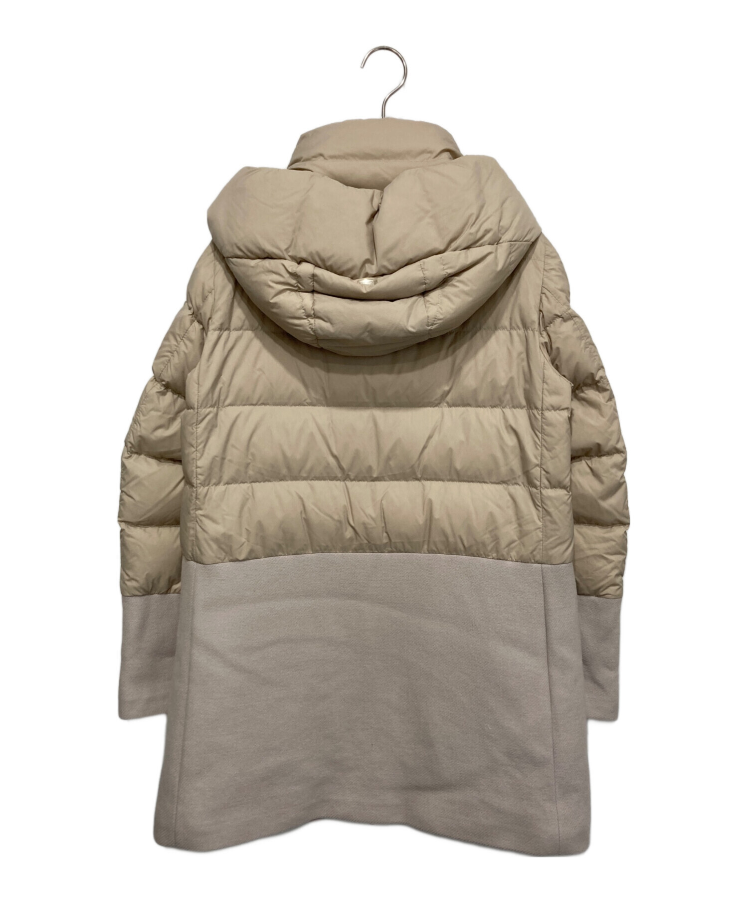 中古・古着通販】HERNO (ヘルノ) ウール切替ダウンコート ベージュ