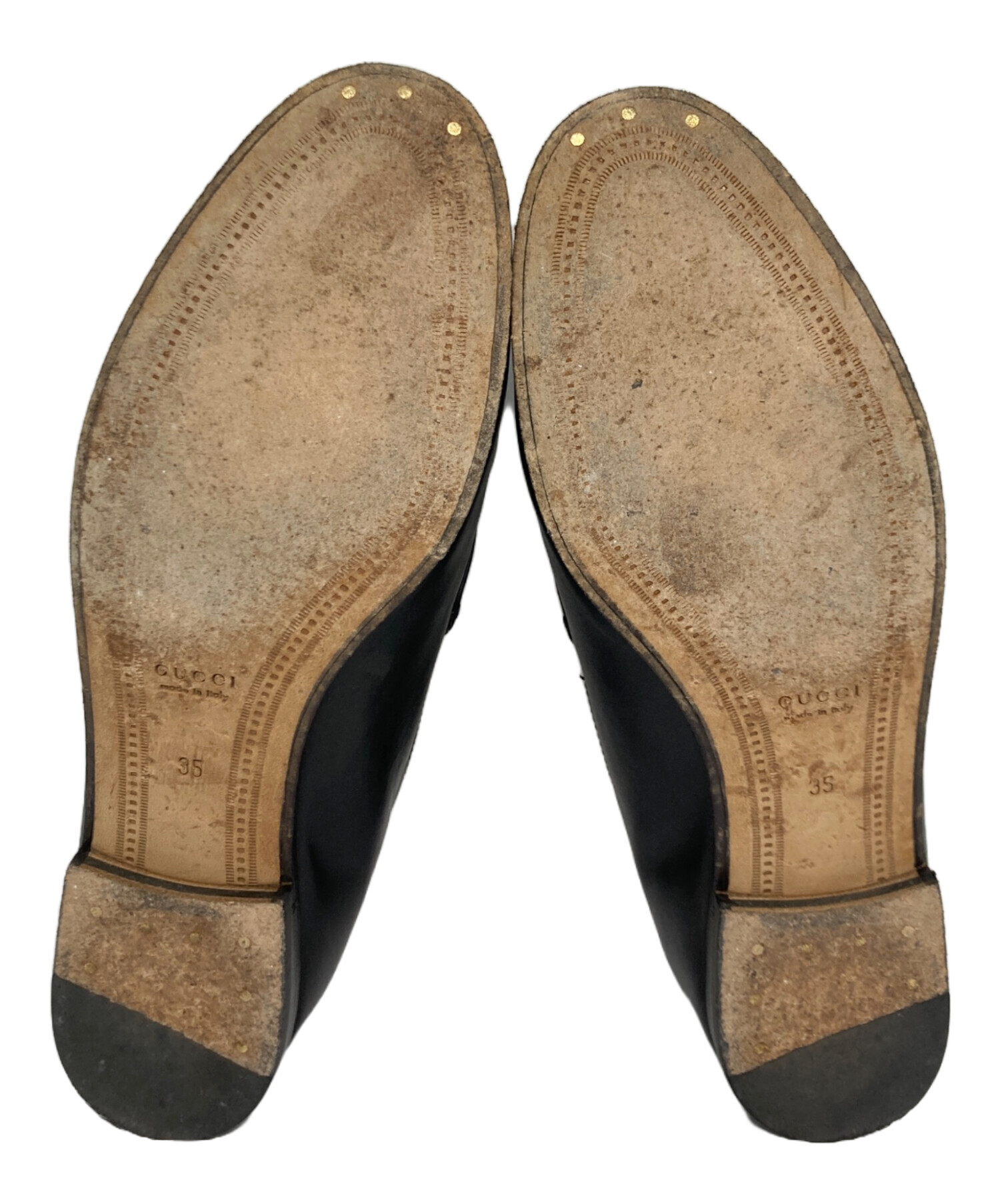 中古・古着通販】GUCCI (グッチ) ホースビット レザーローファー