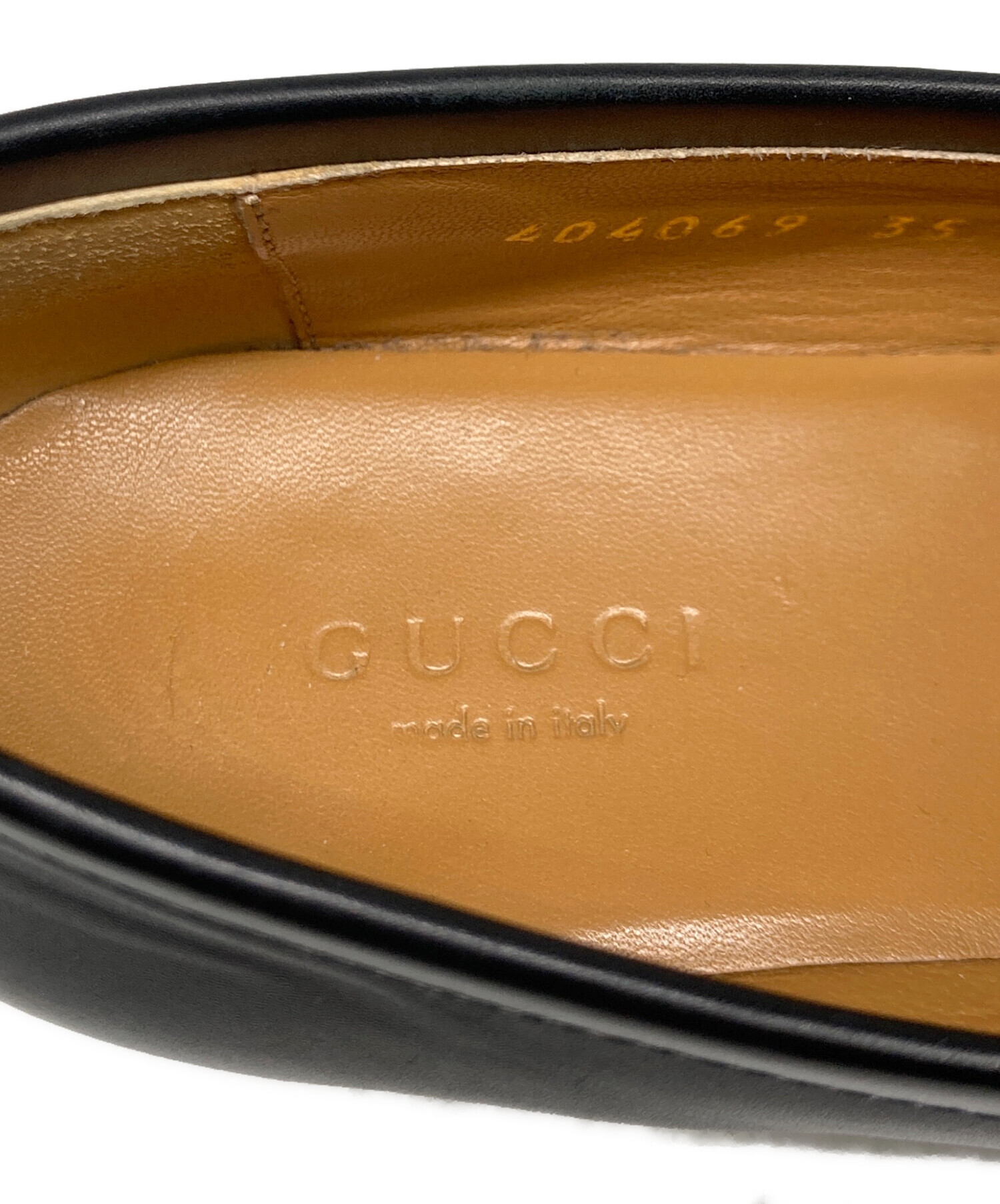 中古・古着通販】GUCCI (グッチ) ホースビット レザーローファー
