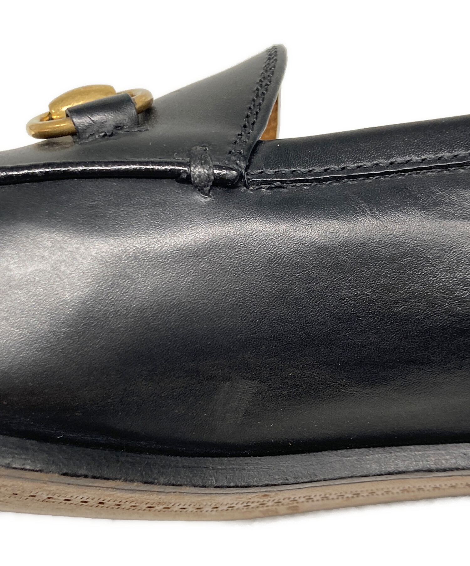 中古・古着通販】GUCCI (グッチ) ホースビット レザーローファー