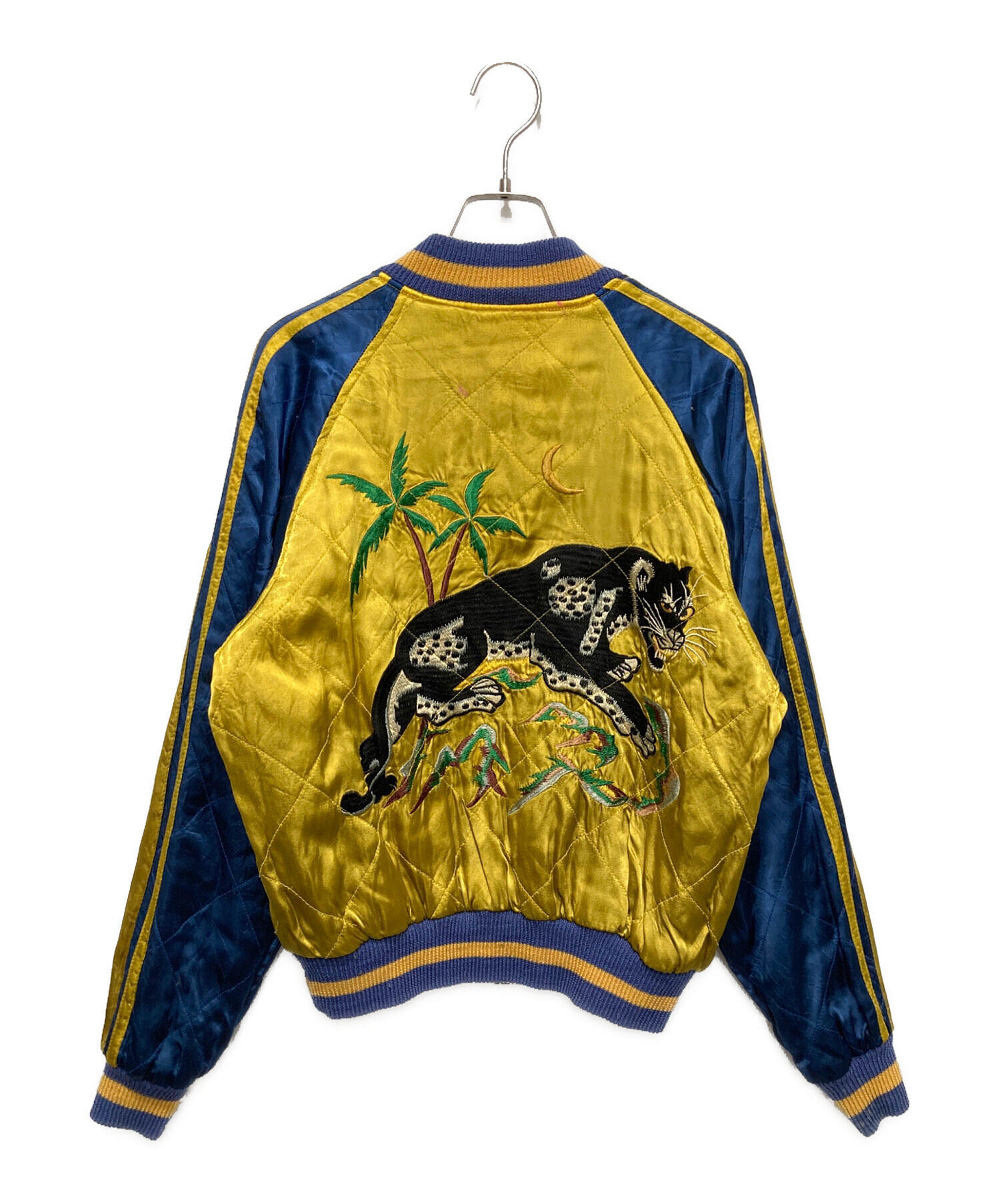 美品 SWITCH 別珍 日本限定 ワシ パンサー スカジャン unisex 中古・古着通販】SWITCH (スイッチ) 別珍スカジャン ブラック×イエロー