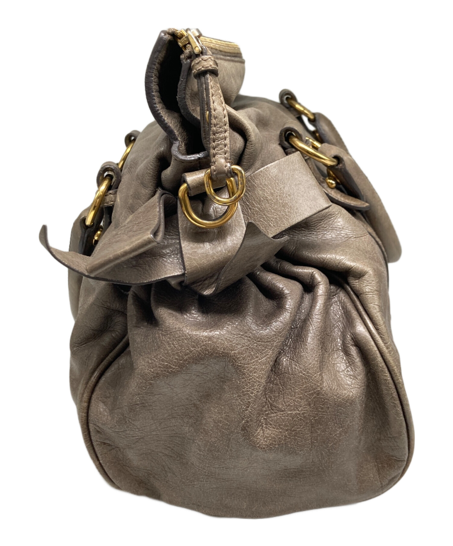 中古・古着通販】MIU MIU (ミュウミュウ) 2WAYサイドリボンレザー