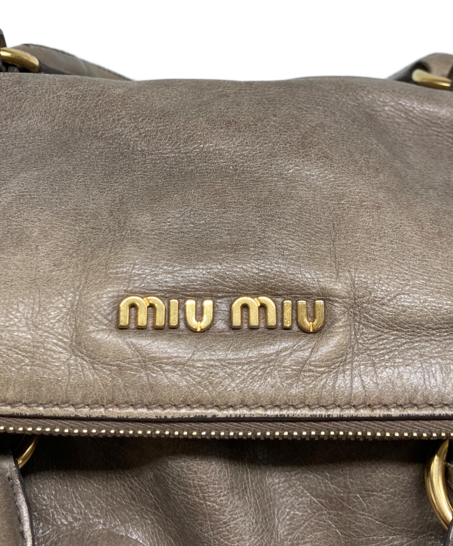 中古・古着通販】MIU MIU (ミュウミュウ) 2WAYサイドリボンレザー