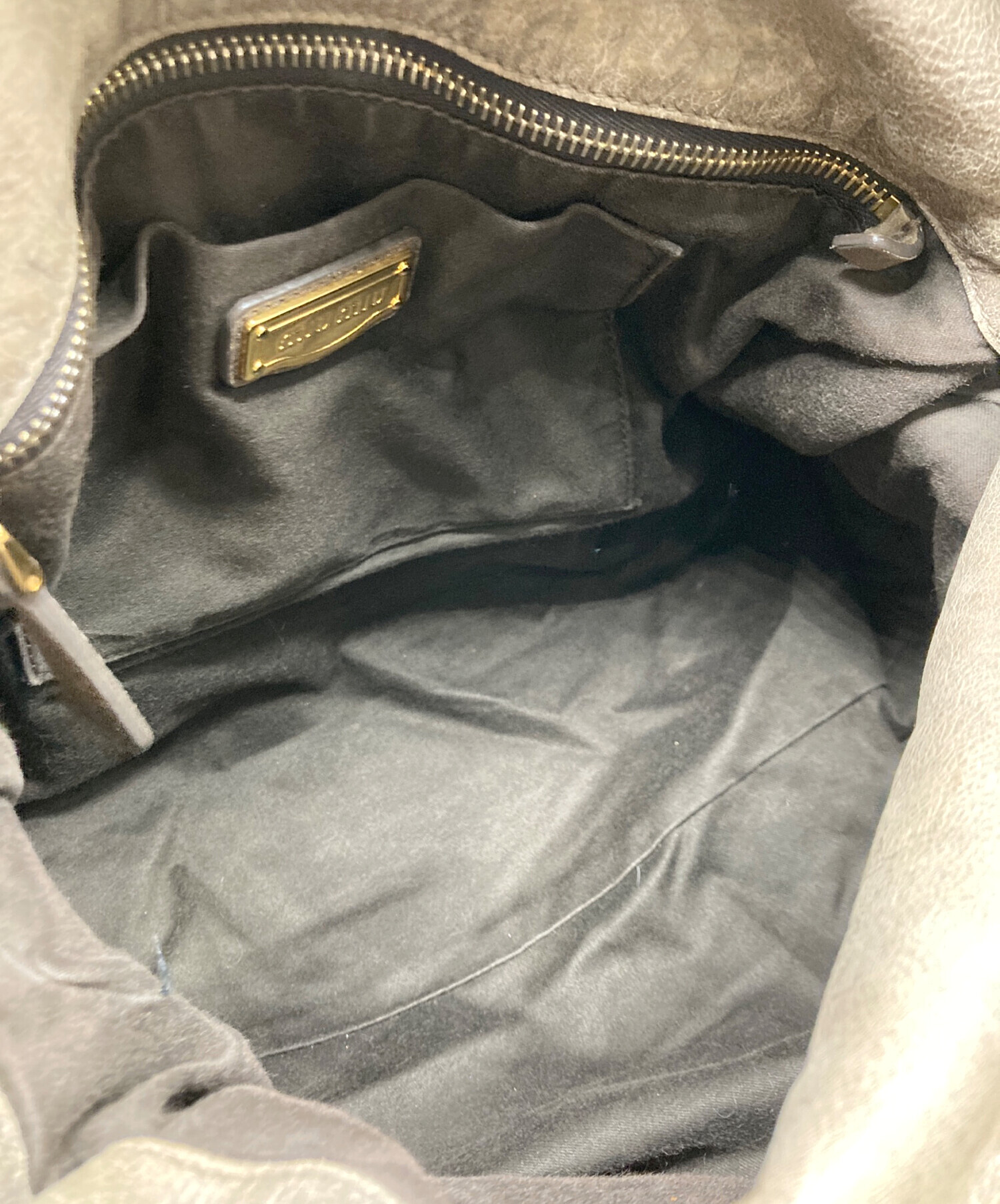 中古・古着通販】MIU MIU (ミュウミュウ) 2WAYサイドリボンレザー